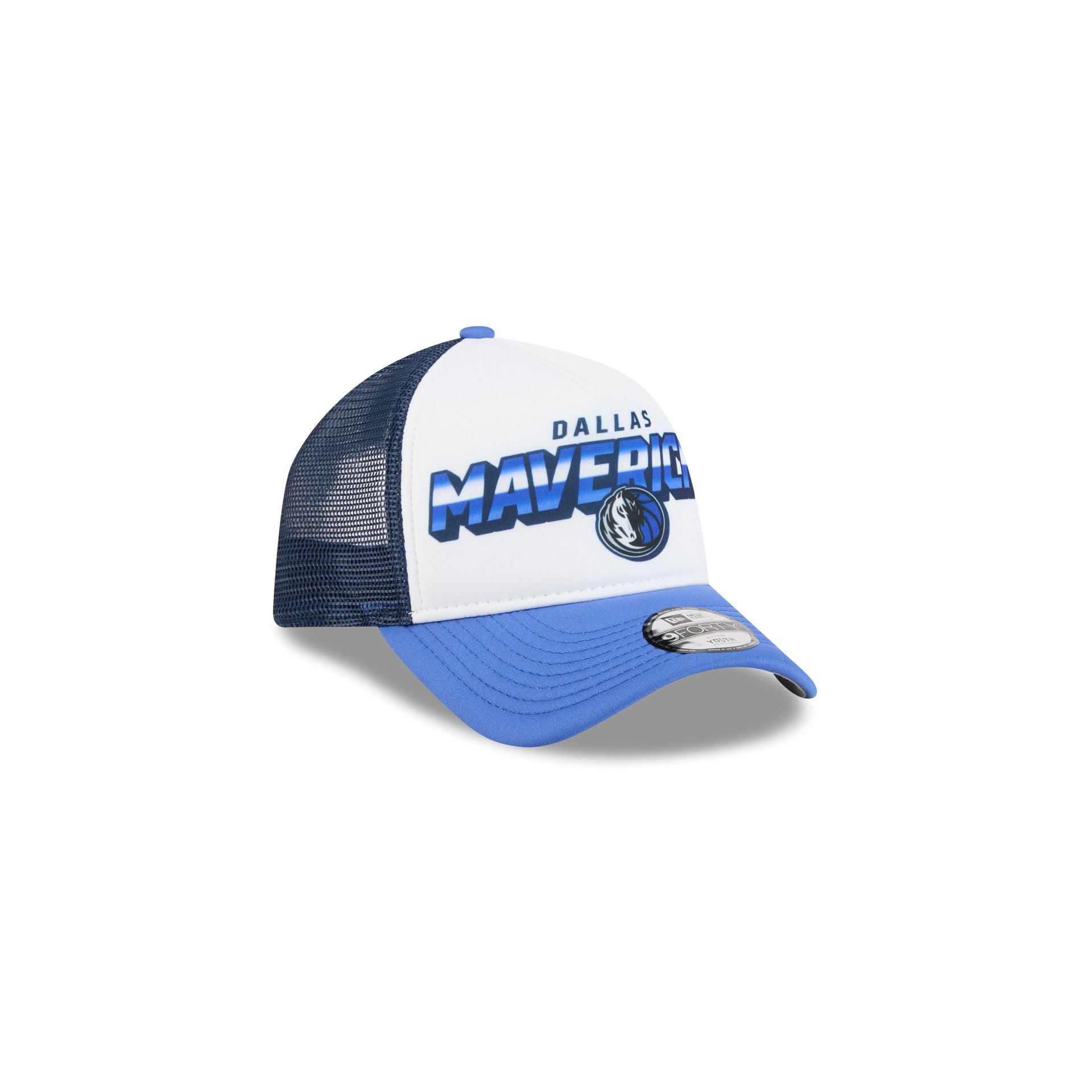 Dallas Mavericks Shine Kids 9FORTY A-Frame Trucker Hat - Image 3