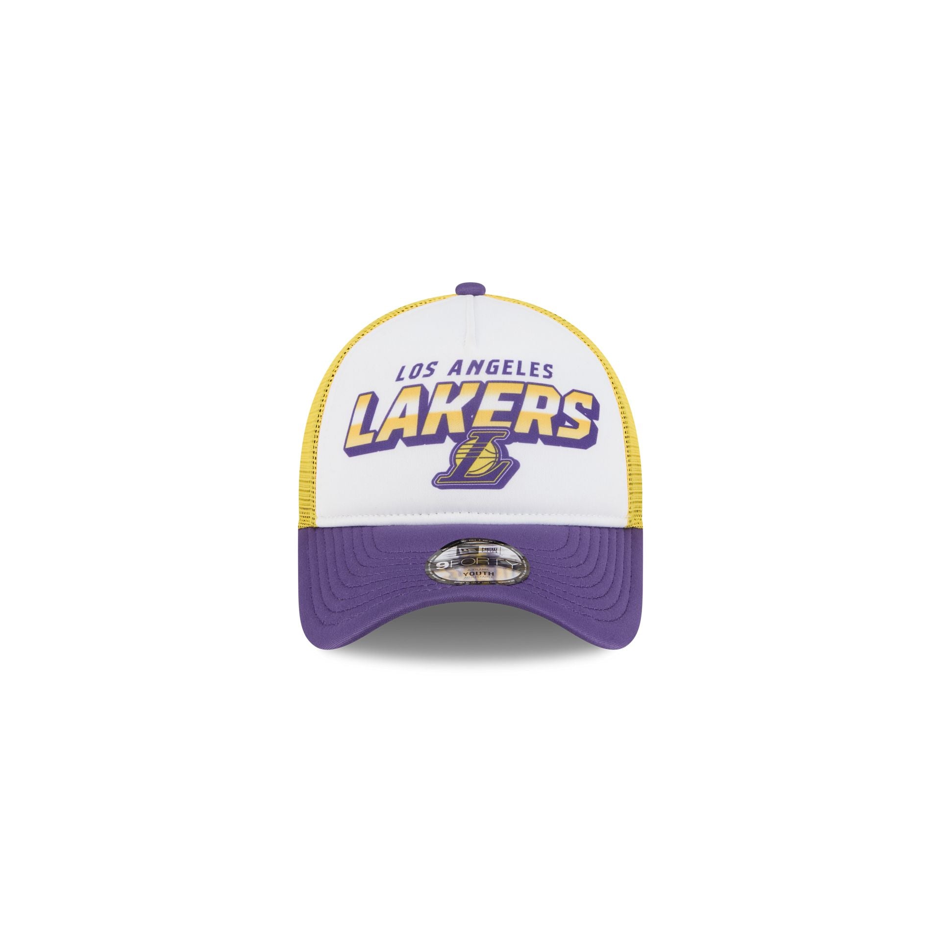 Los Angeles Lakers Shine Kids 9FORTY A-Frame Trucker Hat - Image 2