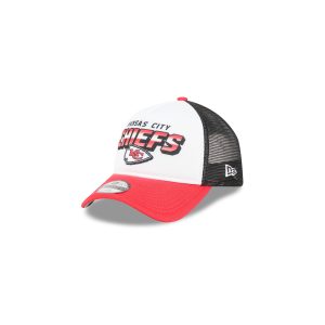 Kansas City Chiefs Shine Kids 9FORTY A-Frame Trucker Hat