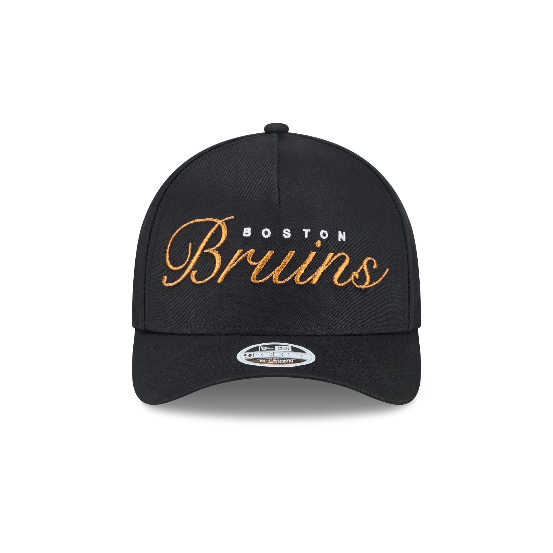 Boston Bruins Metallic Women's 9FORTY M-Crown A-Frame Snapback Hat - Image 2