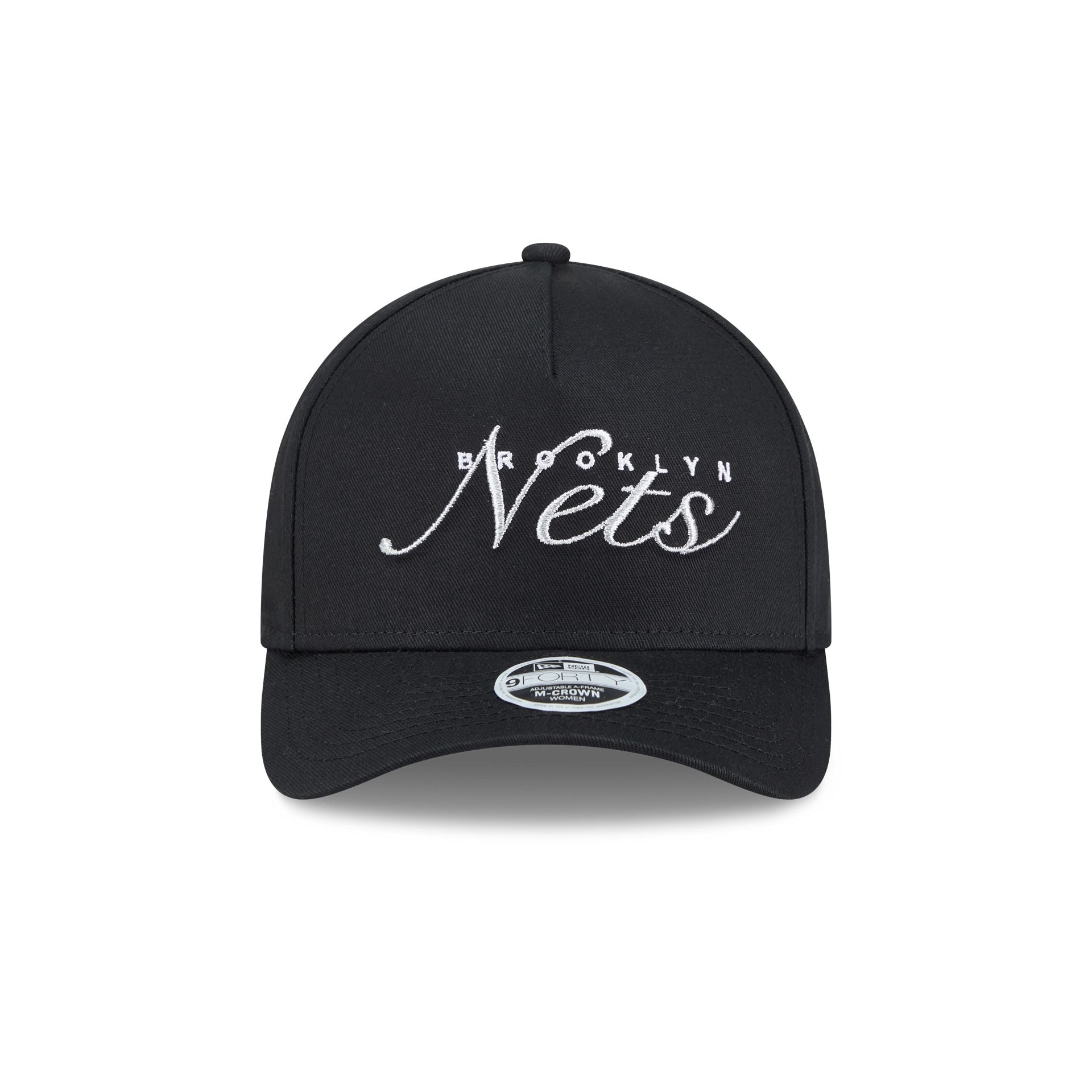 Brooklyn Nets Metallic Women's 9FORTY M-Crown A-Frame Snapback Hat - Image 2