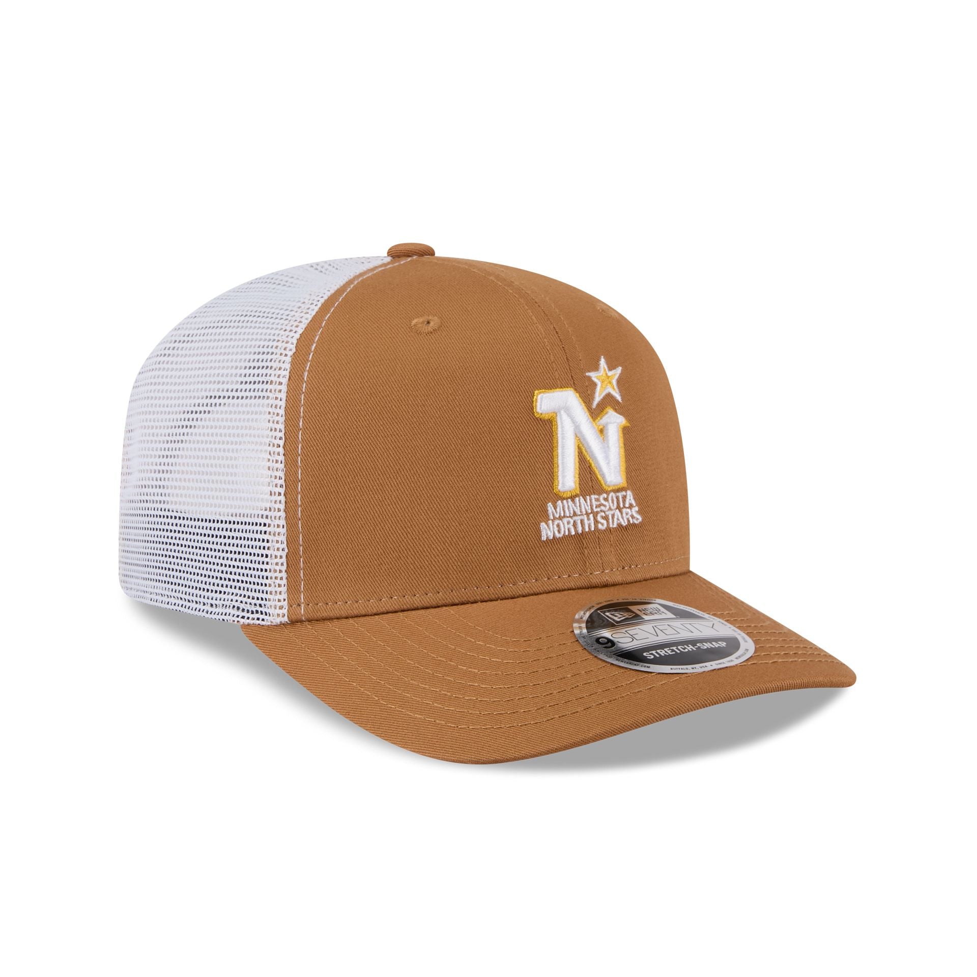 Minnesota North Stars Bronze 9SEVENTY Trucker Hat - Image 3