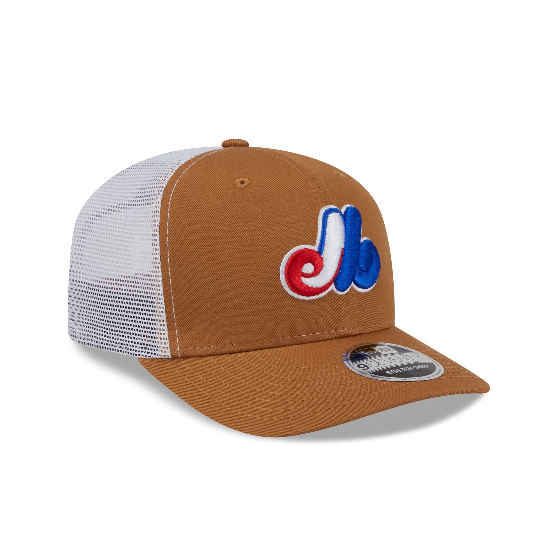 Montreal Expos Bronze 9SEVENTY Trucker Hat - Image 3