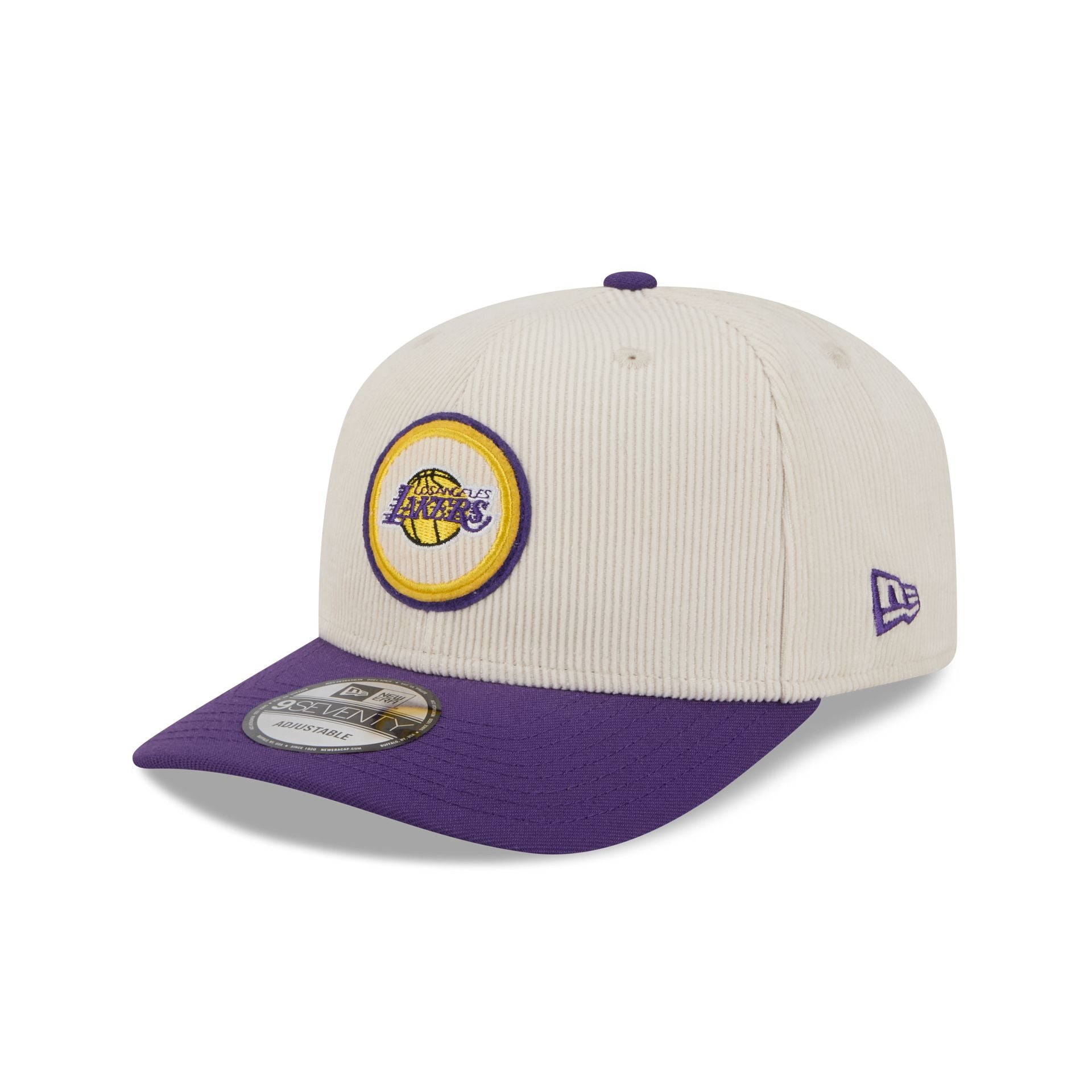 Los Angeles Lakers Loyal Corduroy 9SEVENTY Stretch-Snap Hat - Image 3