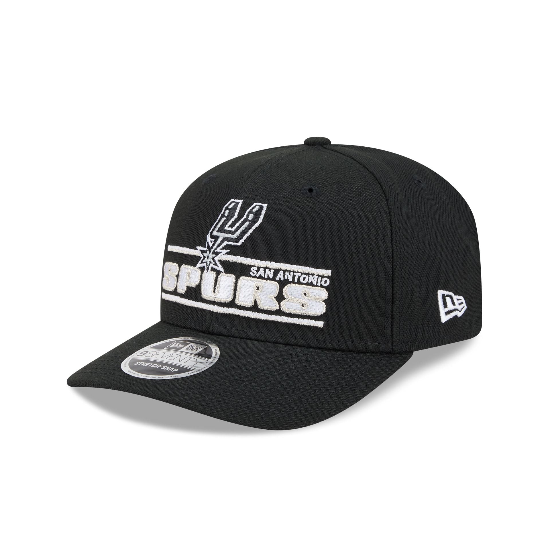 San Antonio Spurs Stated 9SEVENTY Stretch-Snap Hat