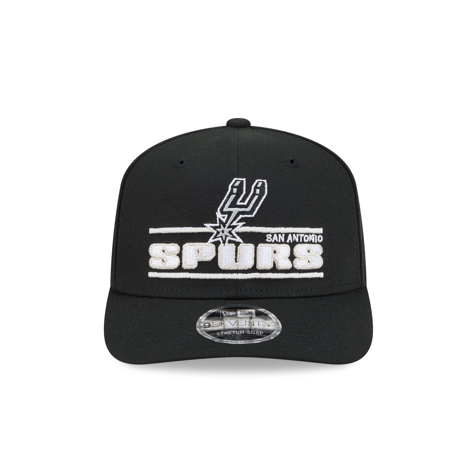 San Antonio Spurs Stated 9SEVENTY Stretch-Snap Hat - Image 2