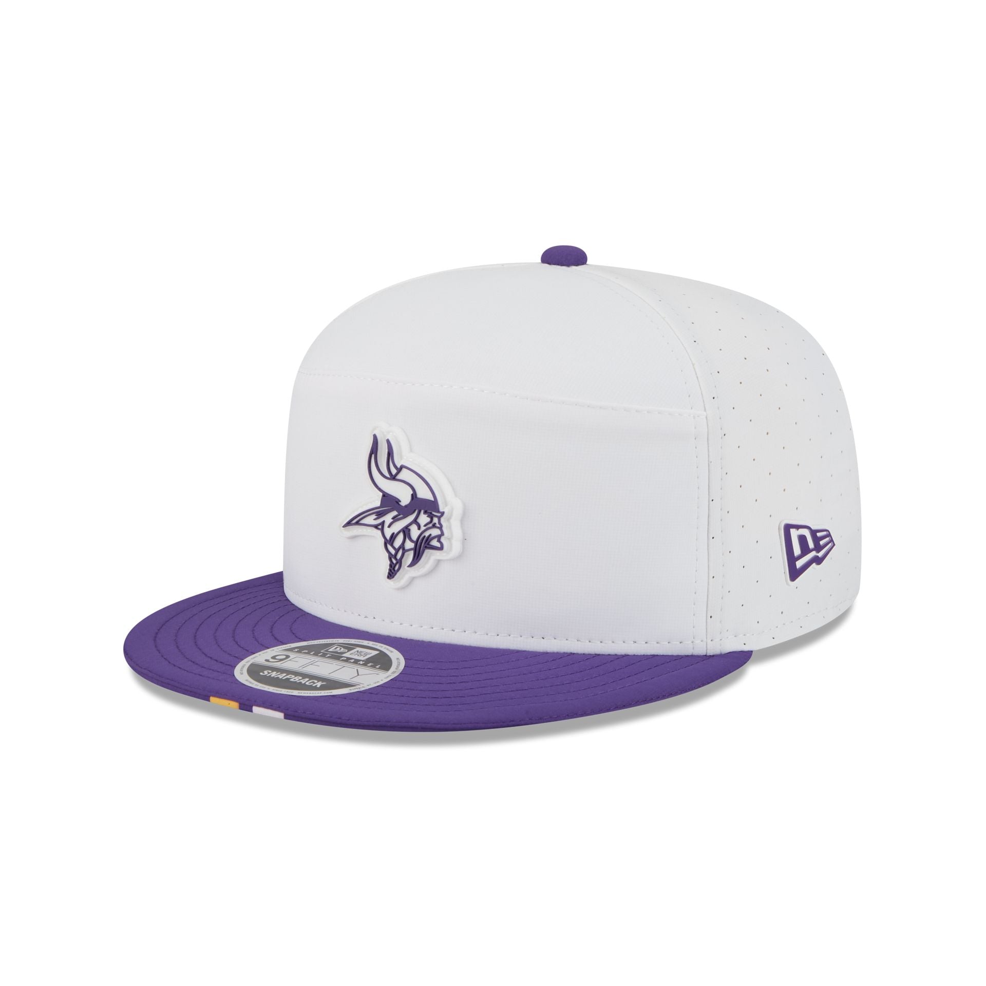 Minnesota Vikings 2025 Training Split Panel 9FIFTY Snapback Hat