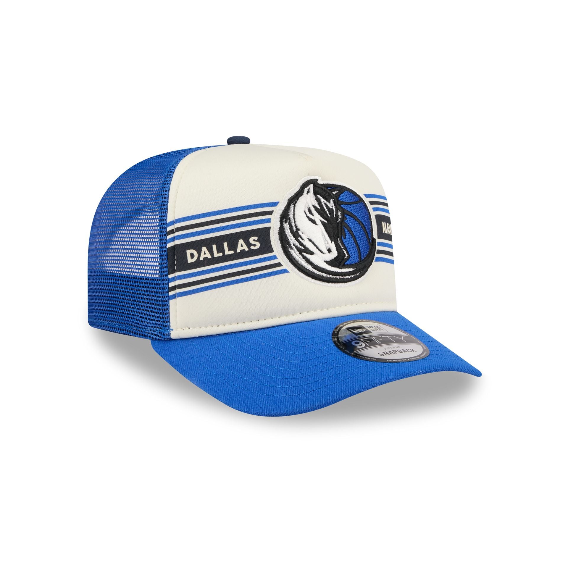 Dallas Mavericks Banner 9FIFTY A-Frame Trucker Hat - Image 3