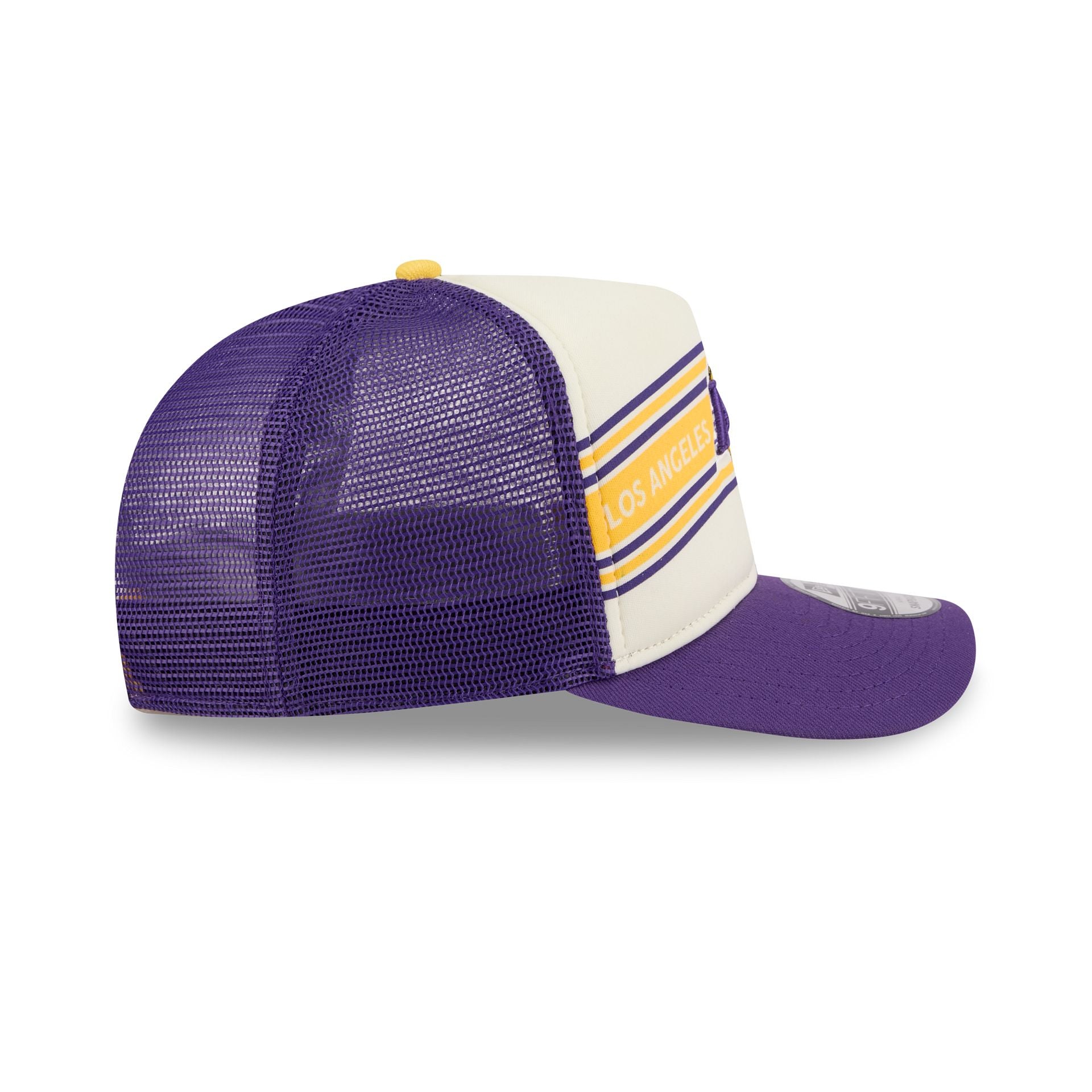 Los Angeles Lakers Banner 9FIFTY A-Frame Trucker Hat - Image 5