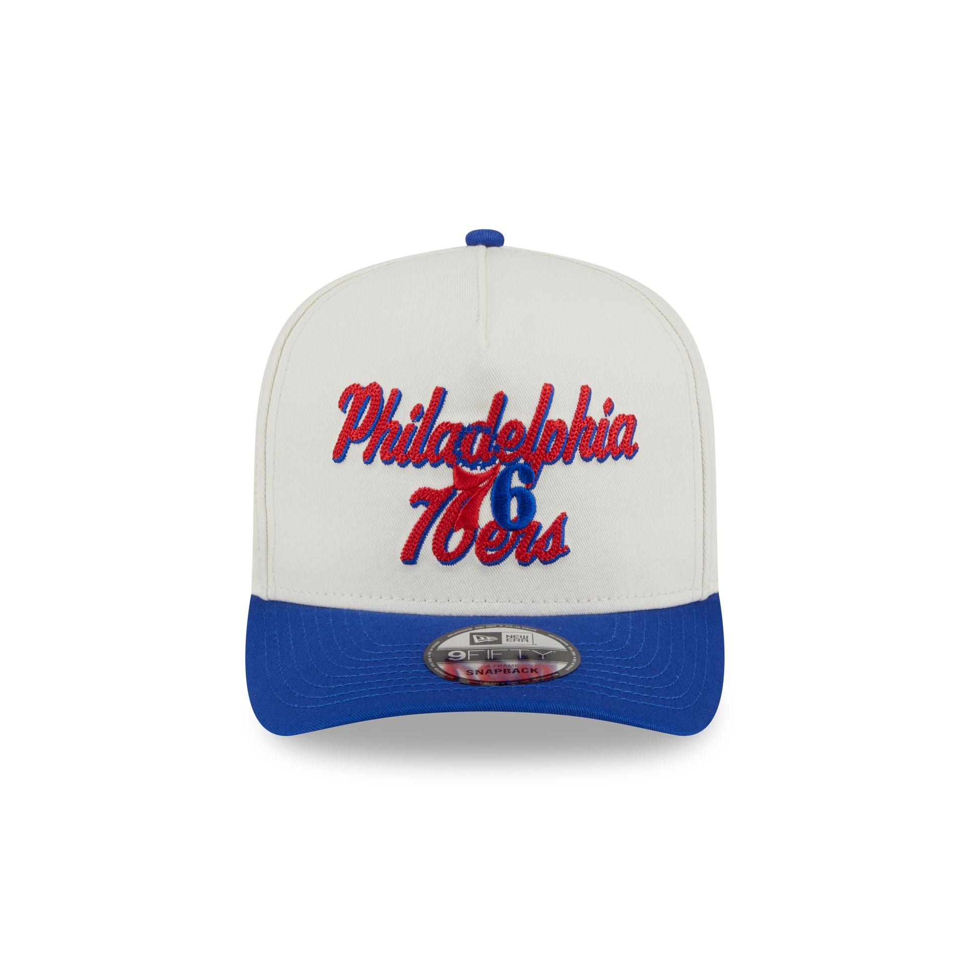 Philadelphia 76ers Chainstitch 9FIFTY A-Frame Snapback Hat - Image 2