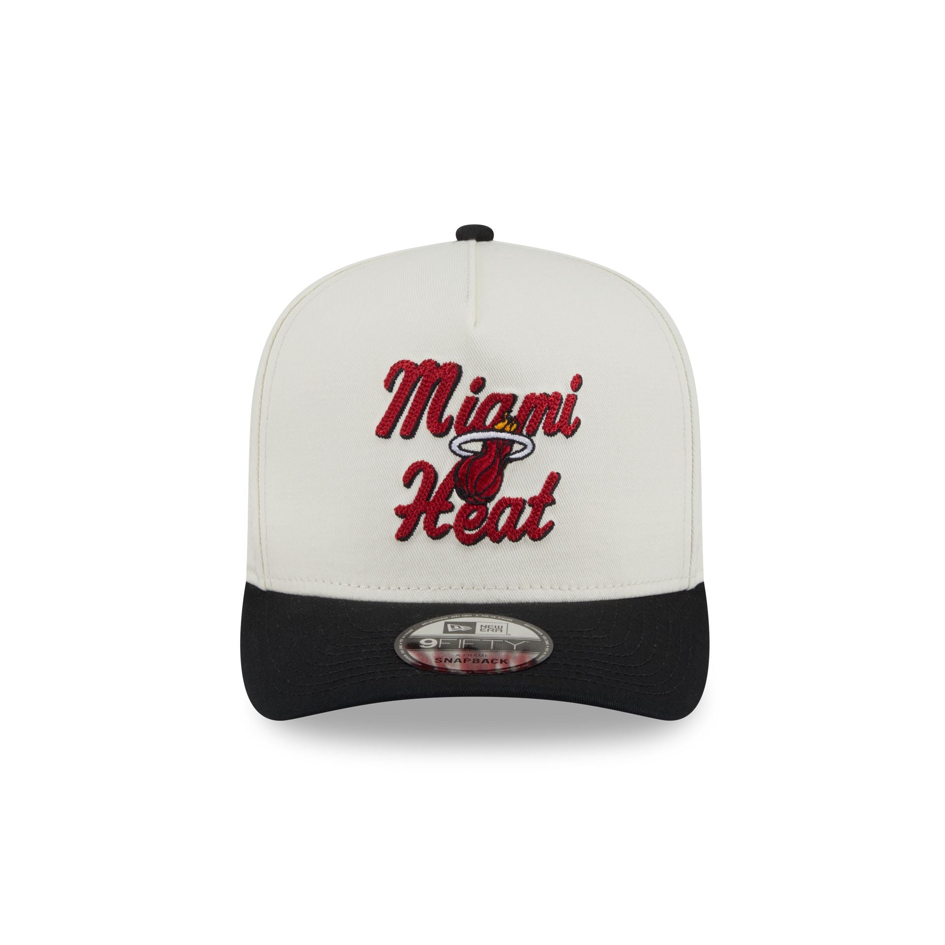 Miami Heat Chainstitch 9FIFTY A-Frame Snapback Hat - Image 2