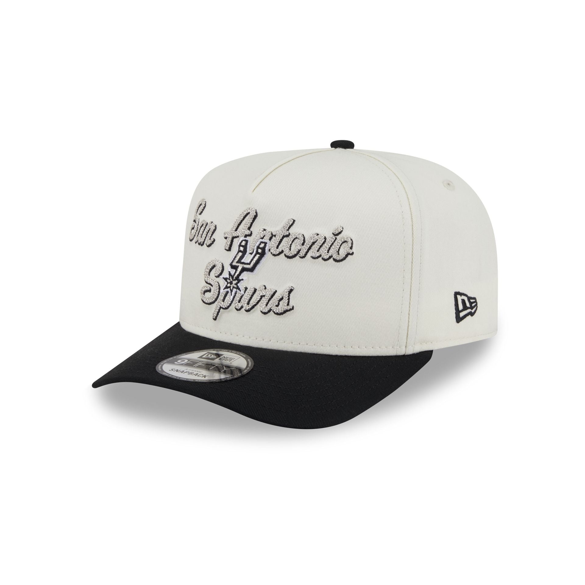 San Antonio Spurs Chainstitch 9FIFTY A-Frame Snapback Hat