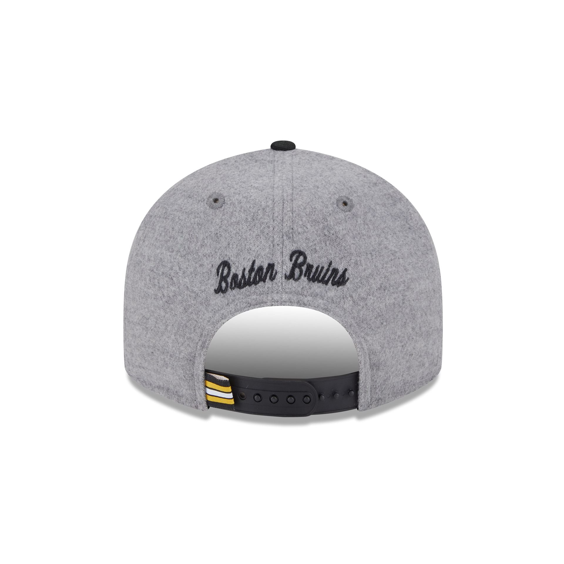 Boston Bruins Heather Gray Wool Low Profile 9FIFTY Snapback Hat - Image 6
