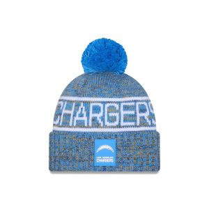 Los Angeles Chargers 2025 Sideline Cold Weather Pom Knit Hat