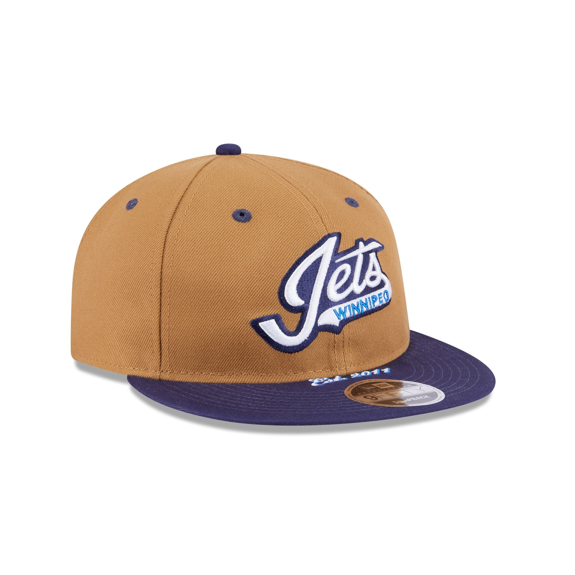 Winnipeg Jets Wheat Retro Crown 9FIFTY Snapback Hat - Image 3