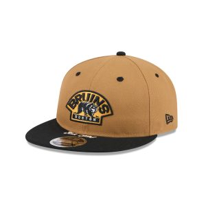 Boston Bruins Wheat Retro Crown 9FIFTY Snapback Hat