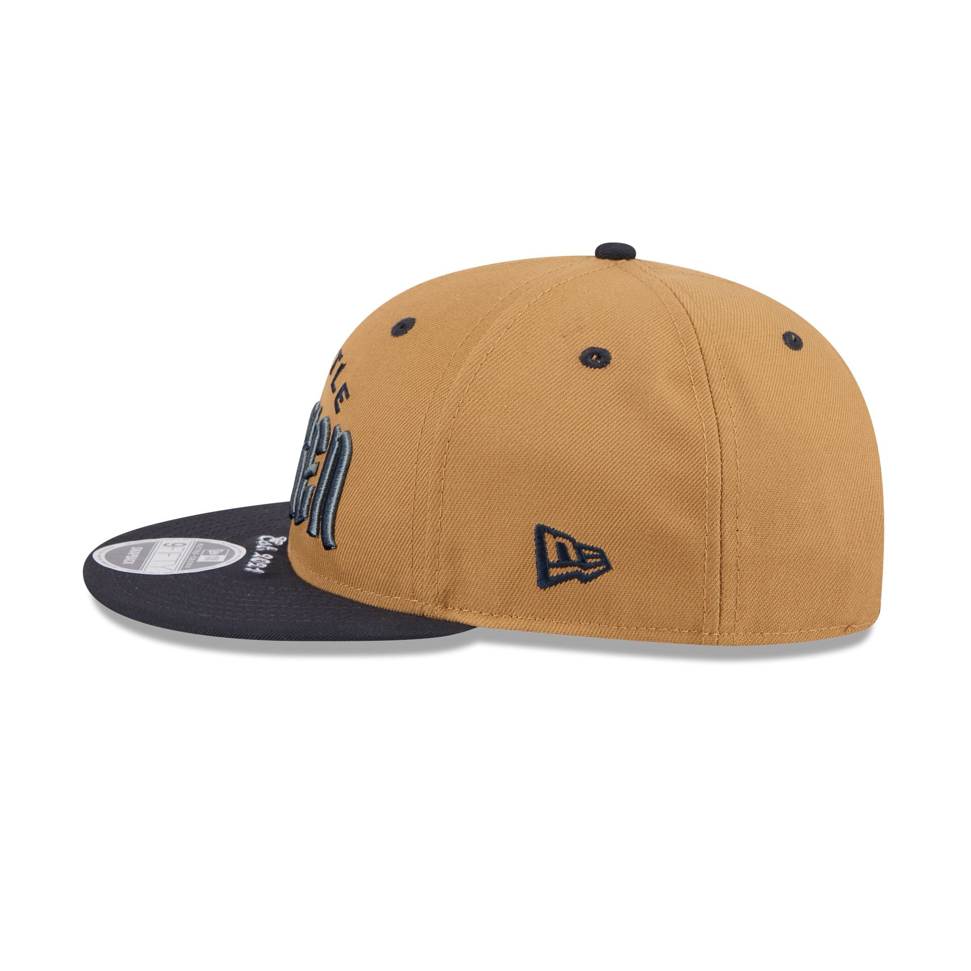 Seattle Kraken Wheat Retro Crown 9FIFTY Snapback Hat - Image 4