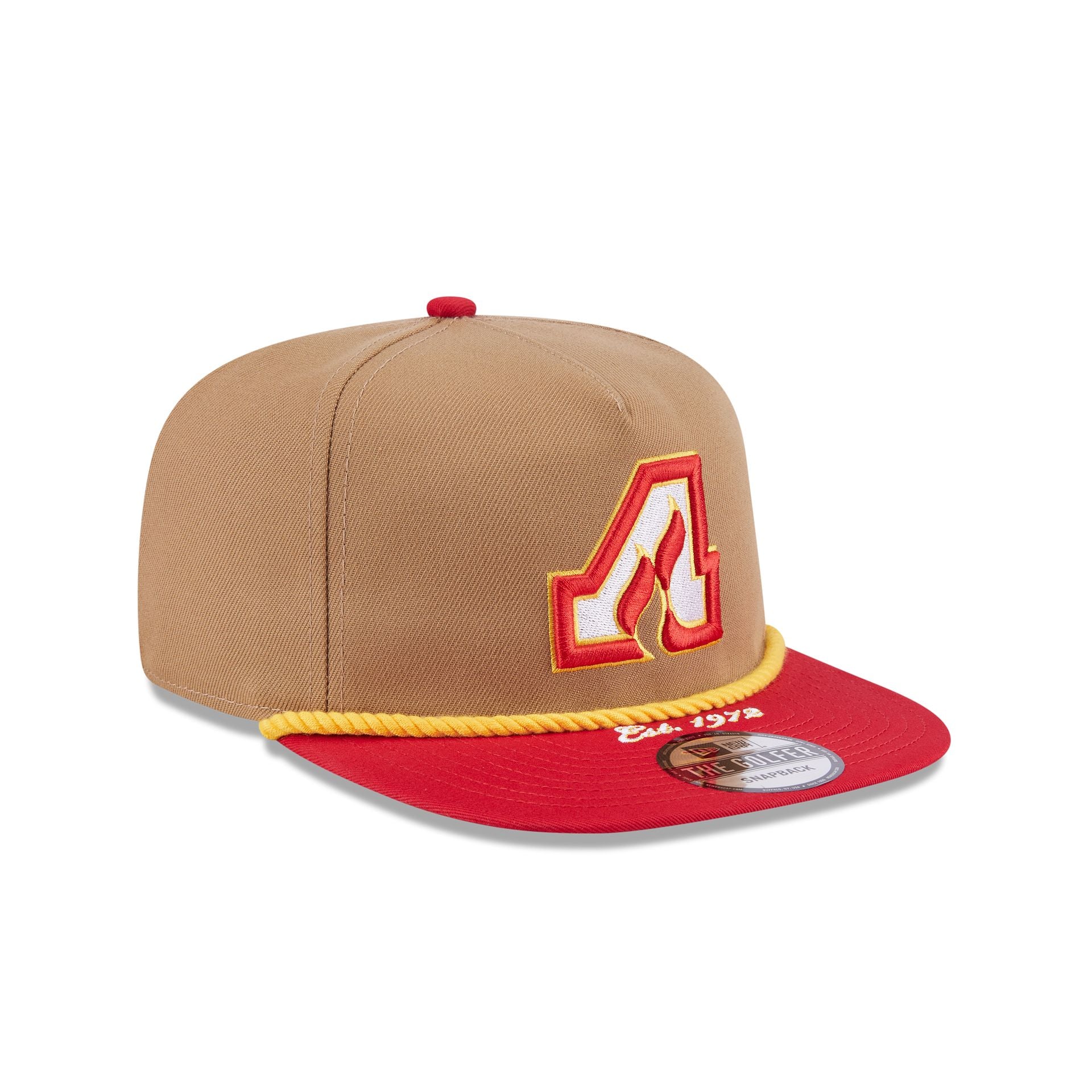 Calgary Flames Khaki Rope Golfer Hat - Image 3