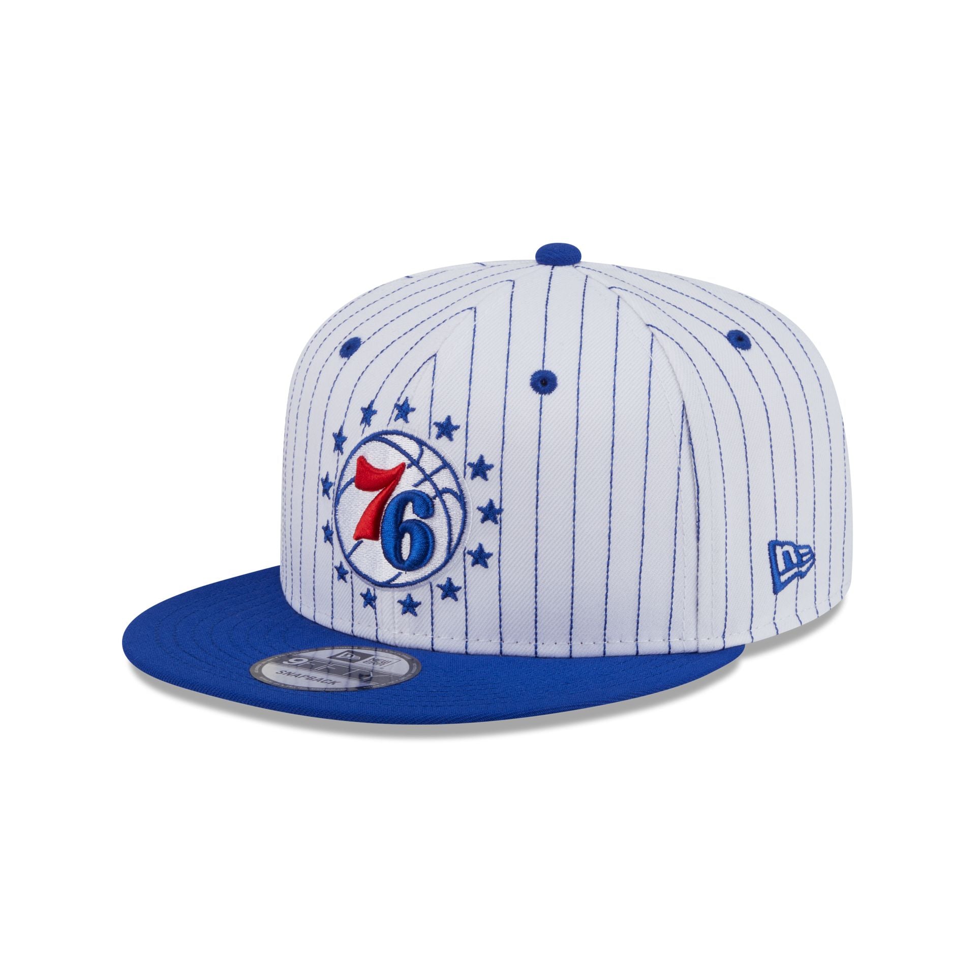 Philadelphia 76ers Deceptor Pinstripe 9FIFTY Snapback Hat - Image 3