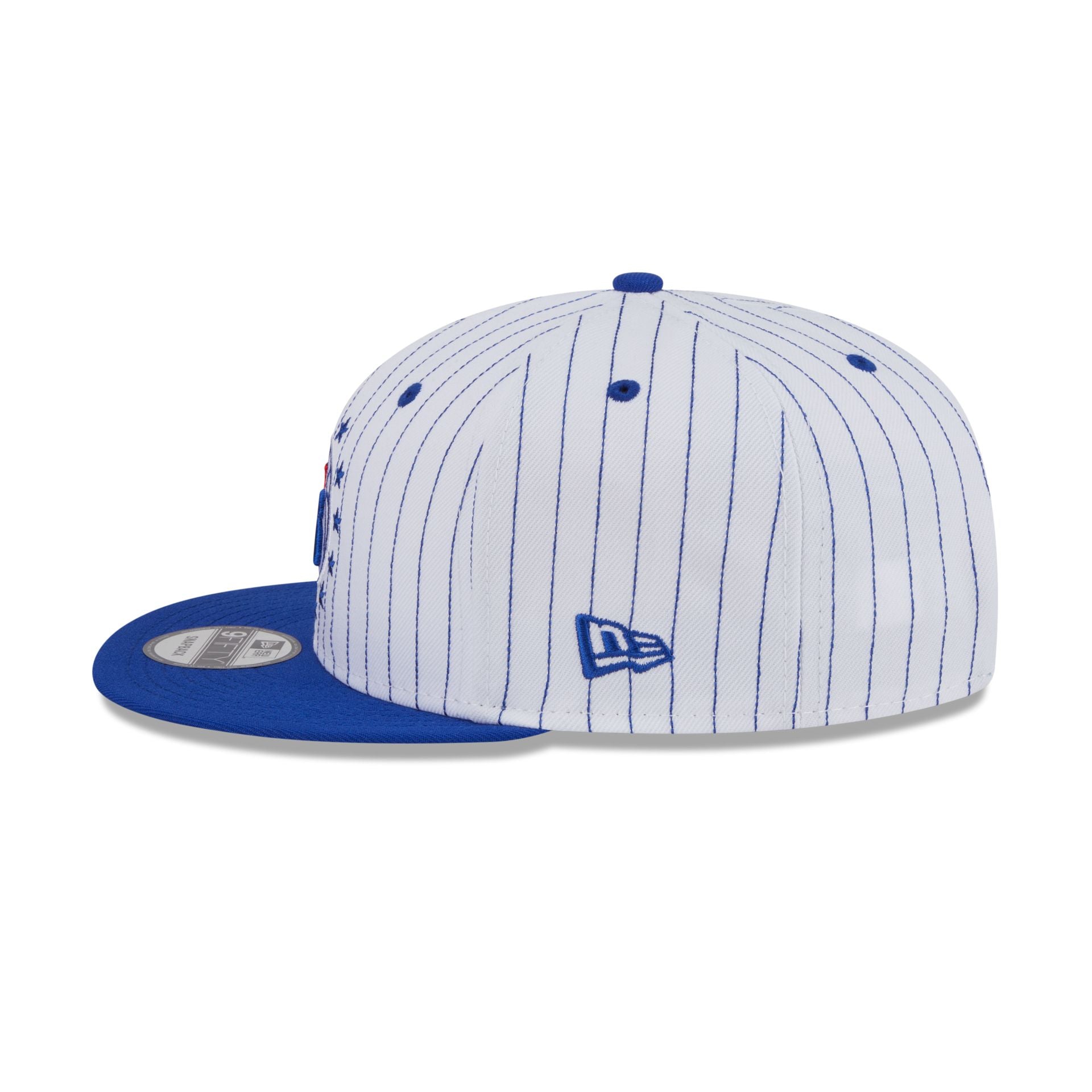 Philadelphia 76ers Deceptor Pinstripe 9FIFTY Snapback Hat - Image 5