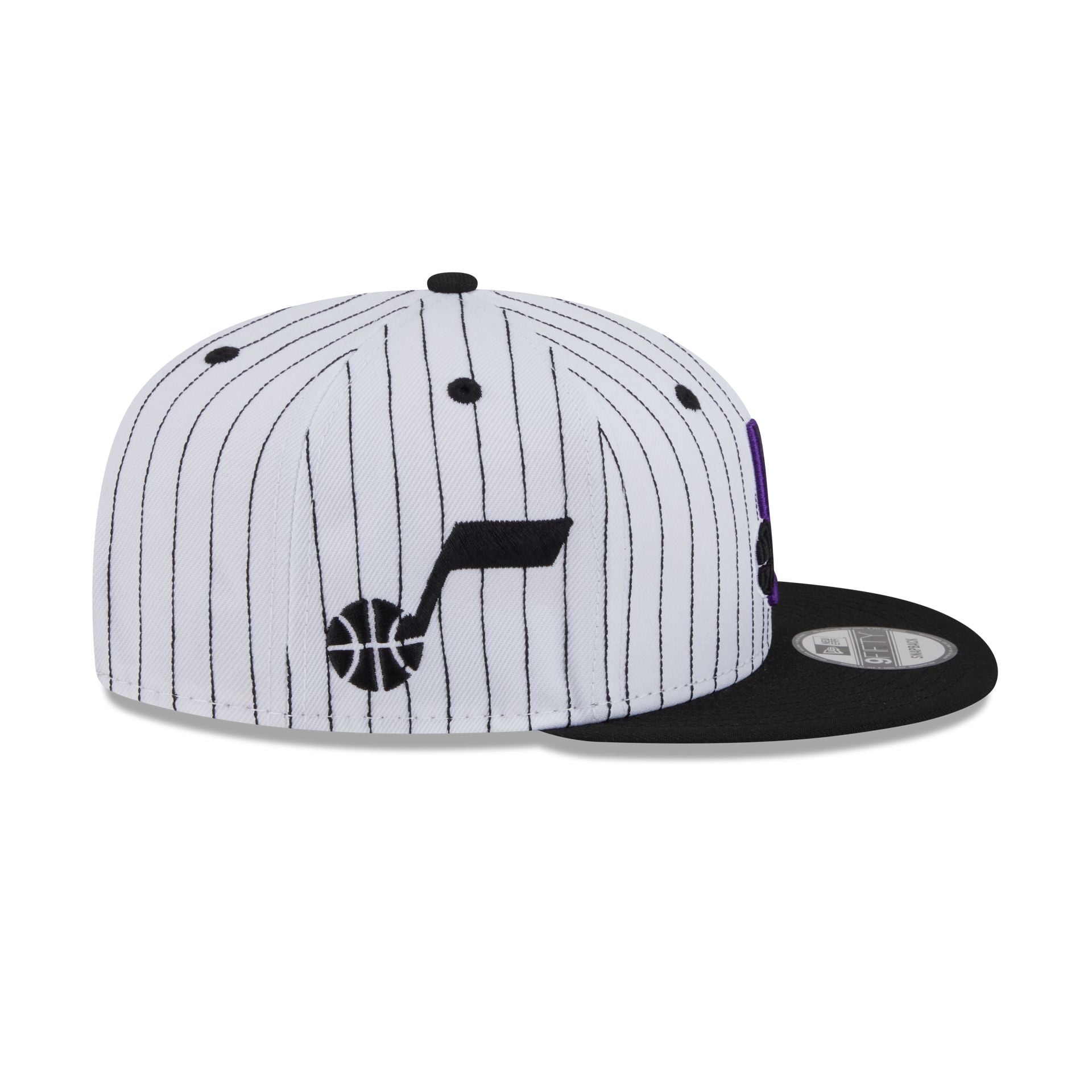 Utah Jazz Deceptor Pinstripe 9FIFTY Snapback Hat - Image 4