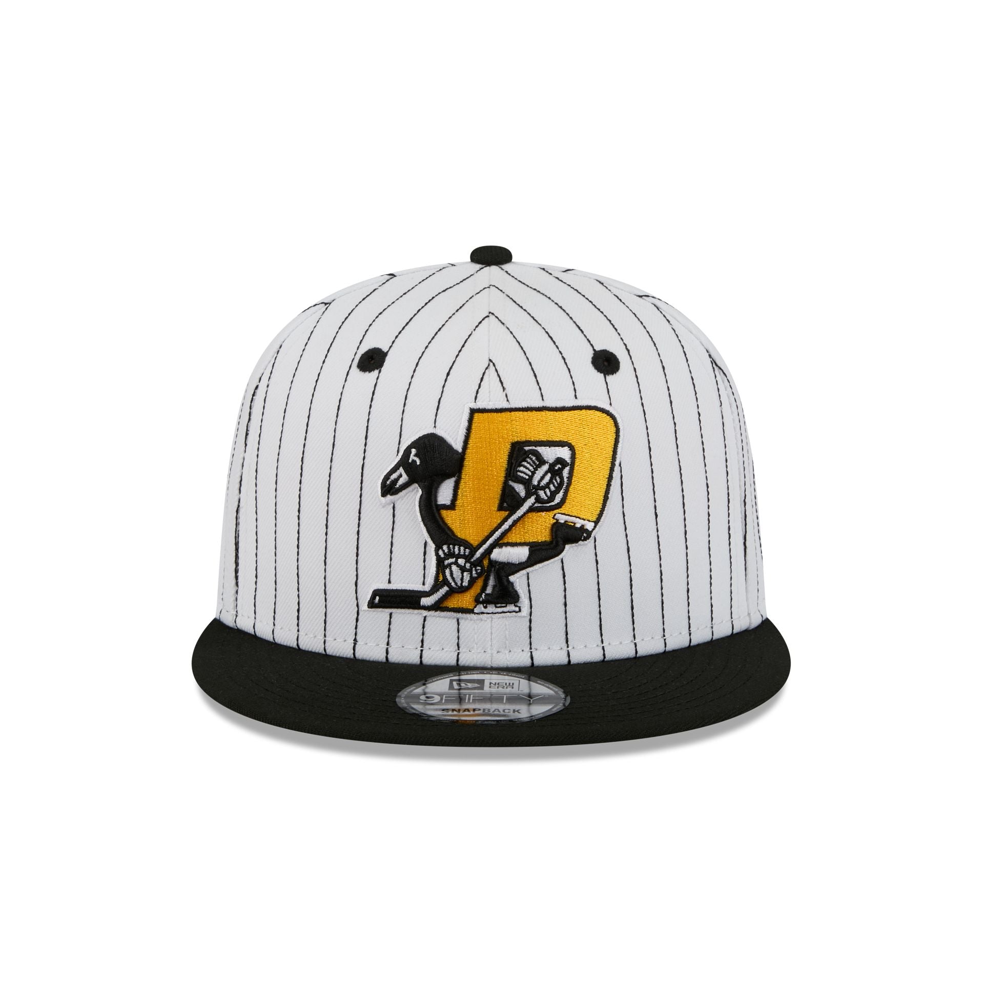 Pittsburgh Penguins Deceptor Pinstripe 9FIFTY Snapback Hat - Image 2
