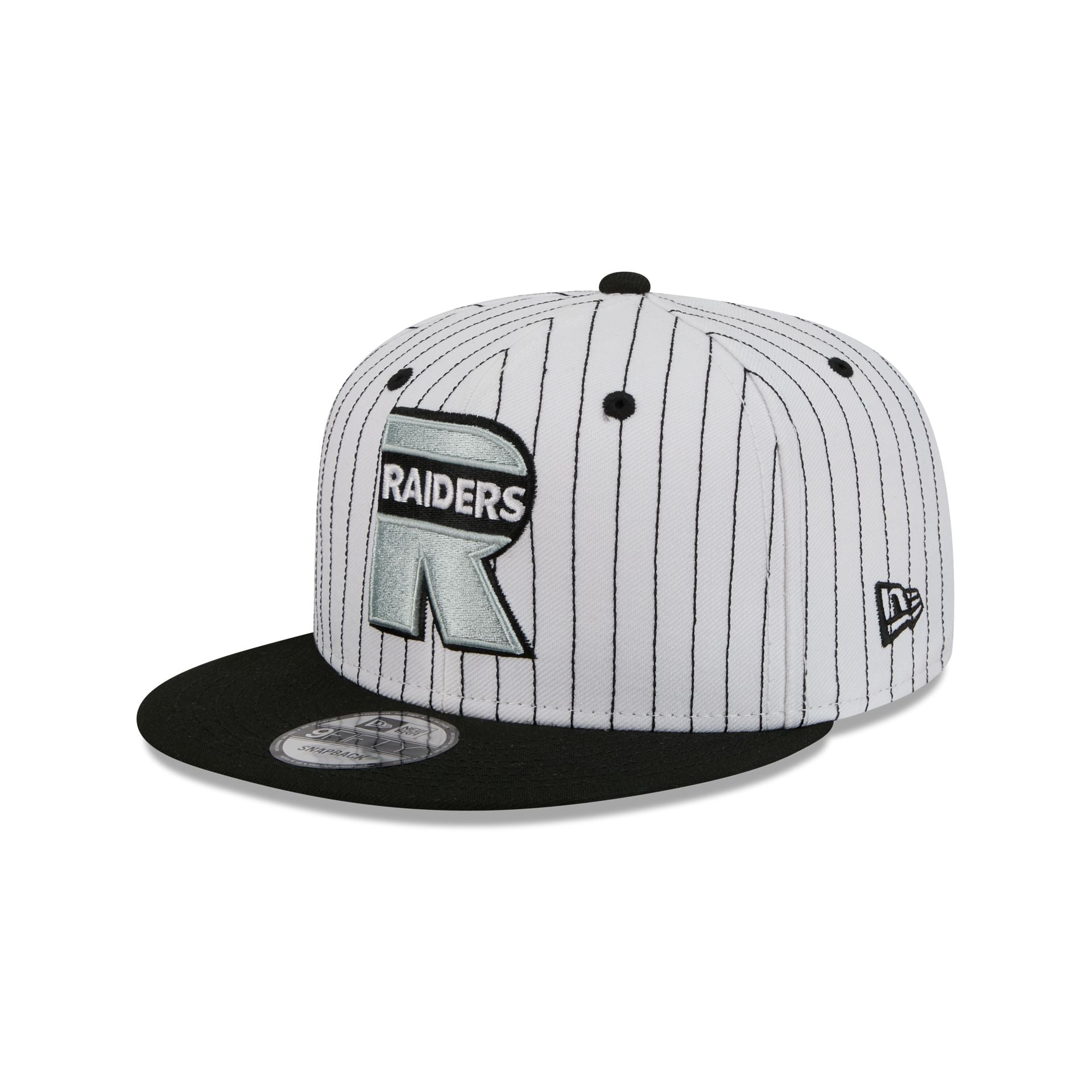 Las Vegas Raiders Deceptor Pinstripe 9FIFTY Snapback Hat - Image 3