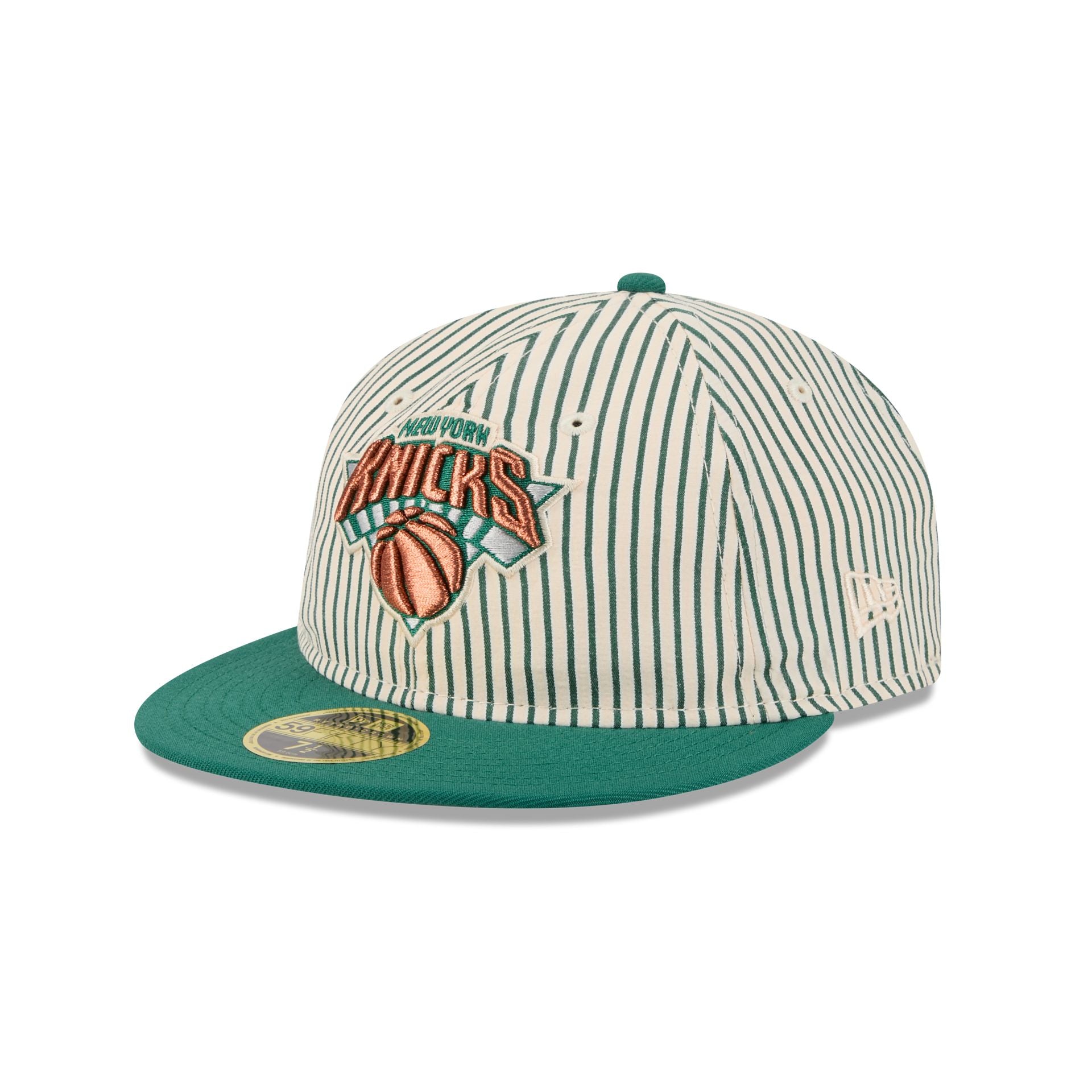 Just Caps Seersucker New York Knicks Retro Crown 59FIFTY Fitted Hat