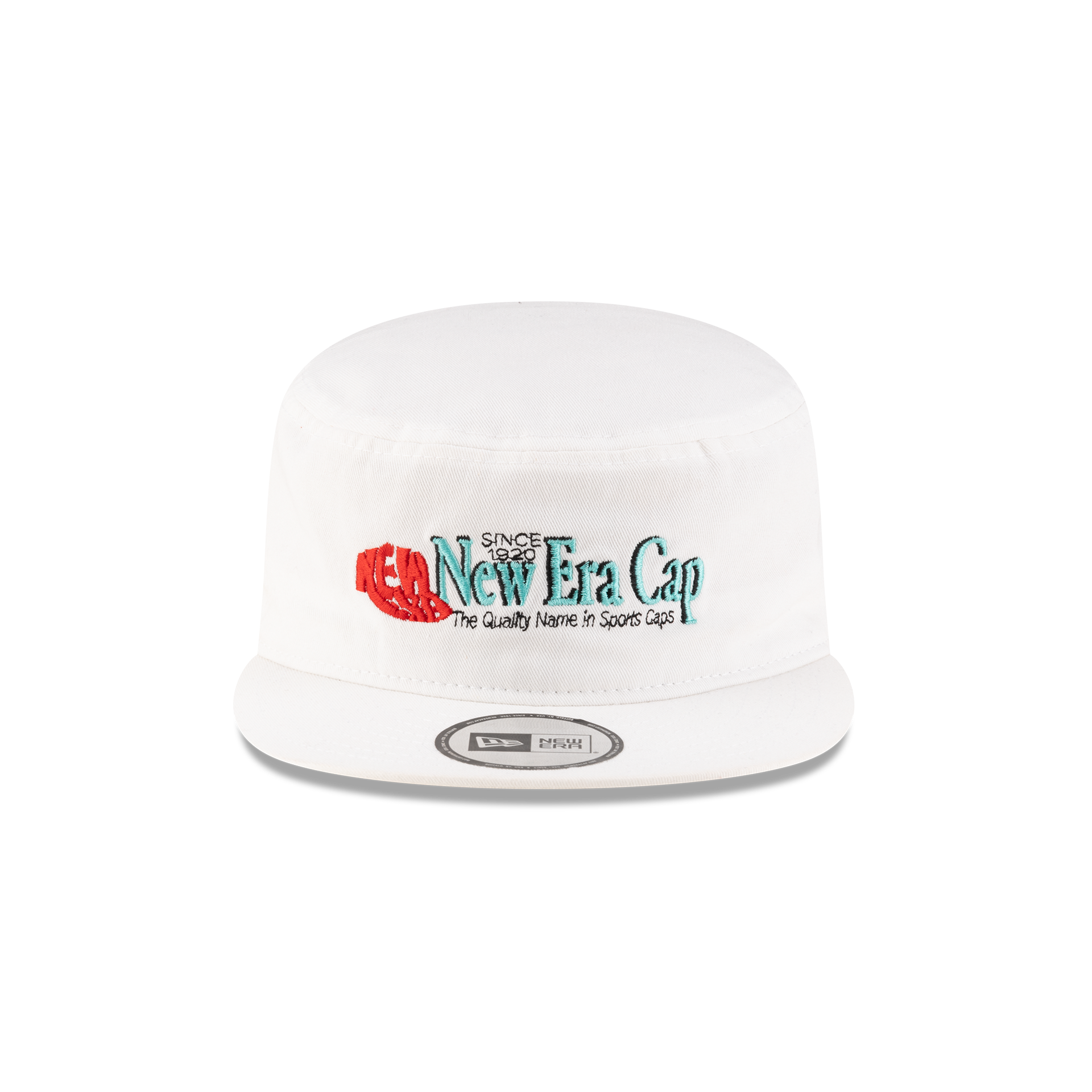 New Era Branded College White Painter Elastic Back Hat - Image 2