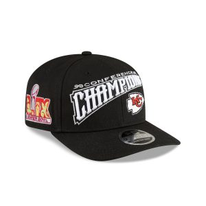 Kansas City Chiefs 2024 Conference Champions Locker Room 9SEVENTY Stretch-Snap Hat