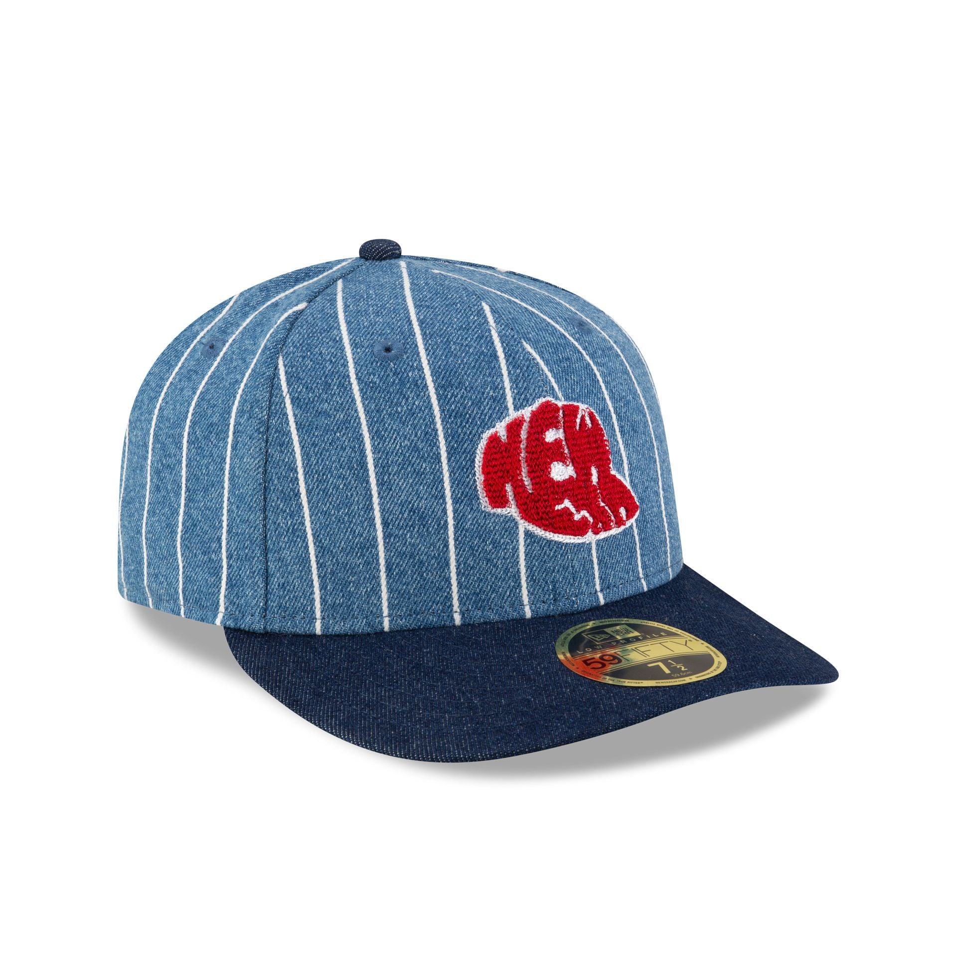 New Era Cap Denim Pinstripe Low Profile 59FIFTY Fitted Hat - Image 3