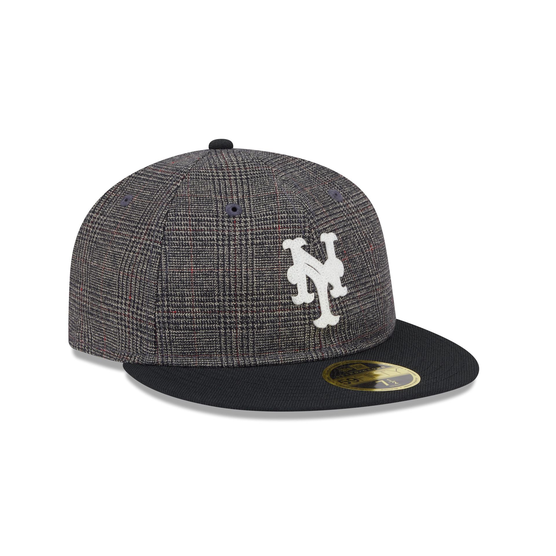 New York Mets Plaid Retro Crown 59FIFTY Fitted Hat - Image 3