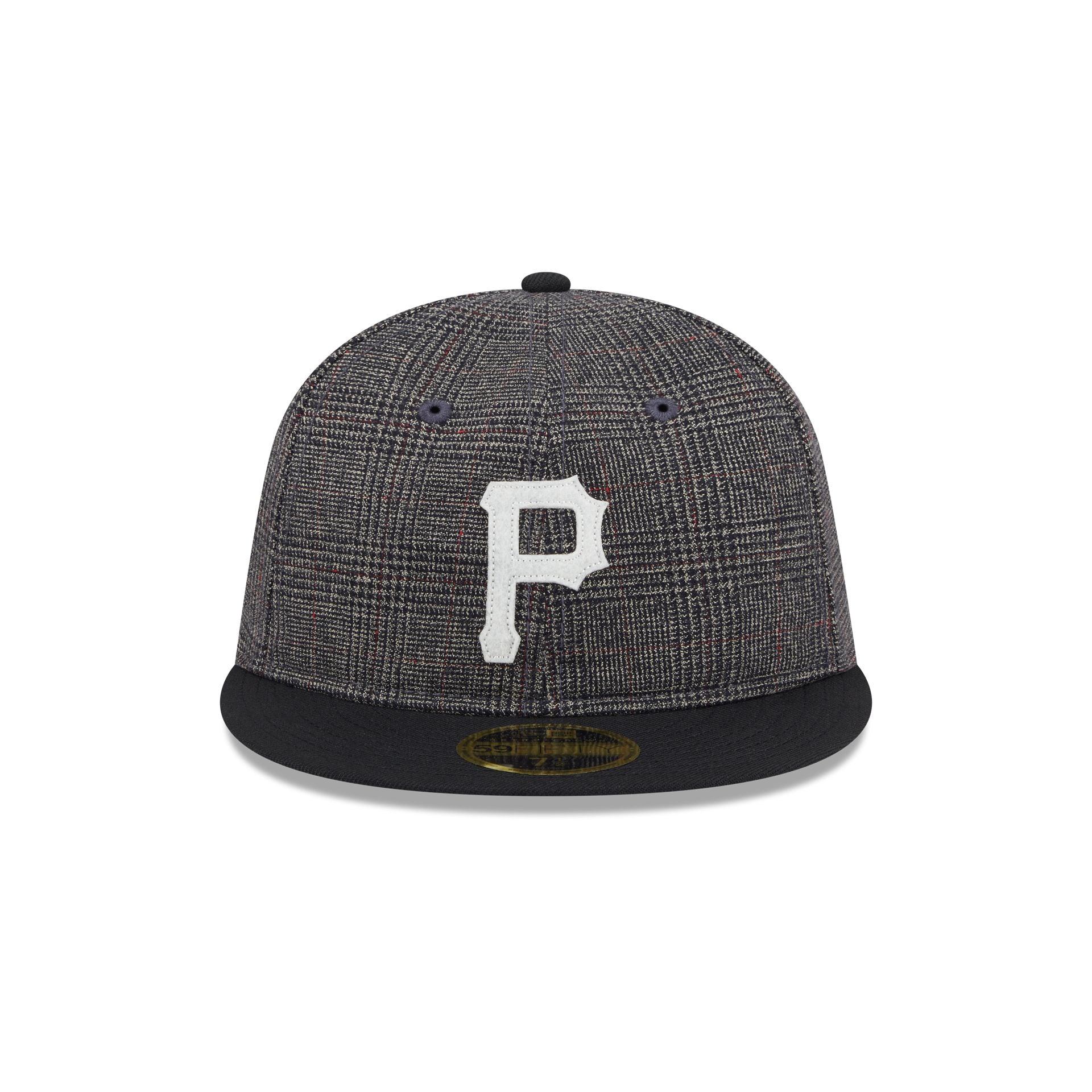 Pittsburgh Pirates Plaid Retro Crown 59FIFTY Fitted Hat - Image 2