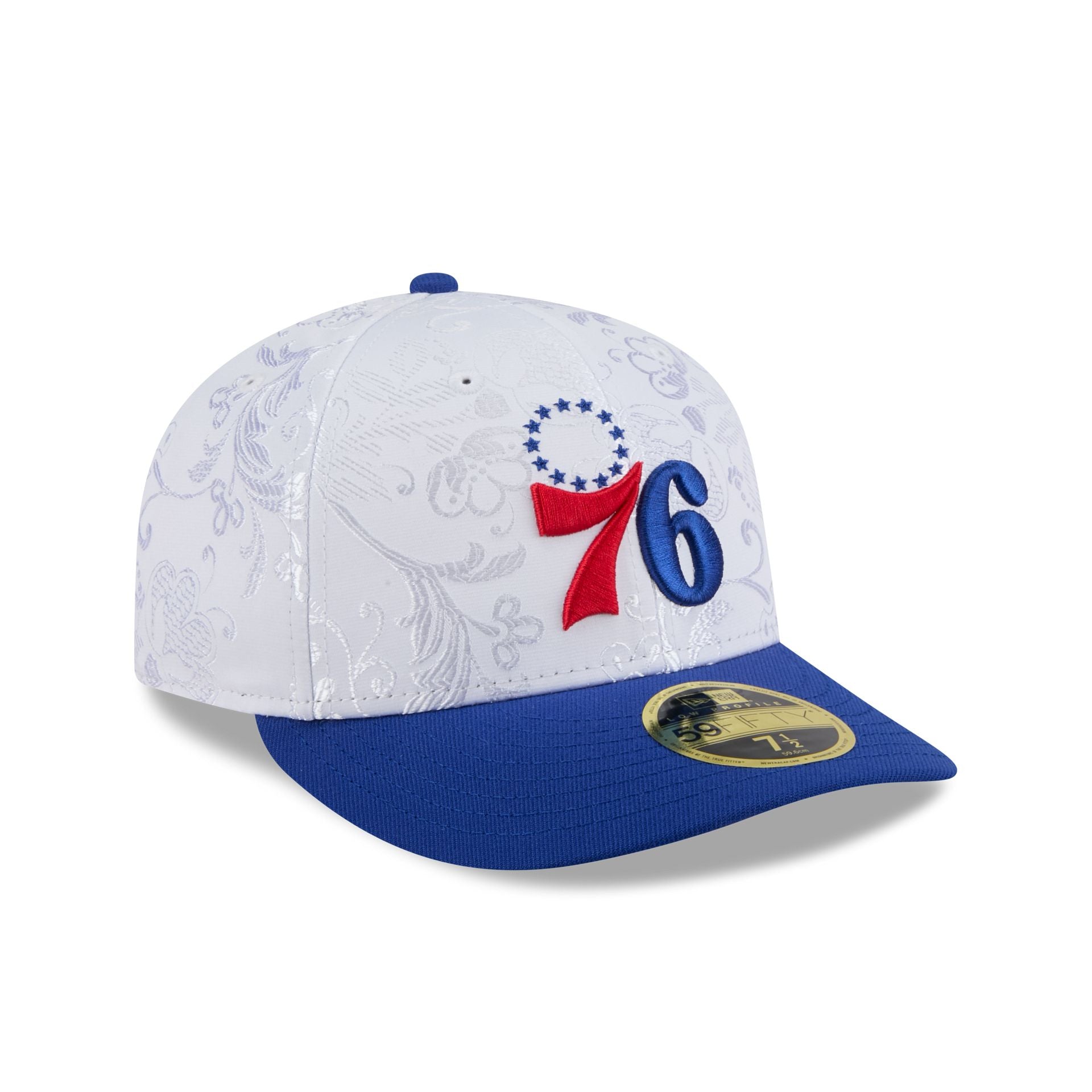 Philadelphia 76ers Floral Shine Low Profile 59FIFTY Fitted Hat - Image 3