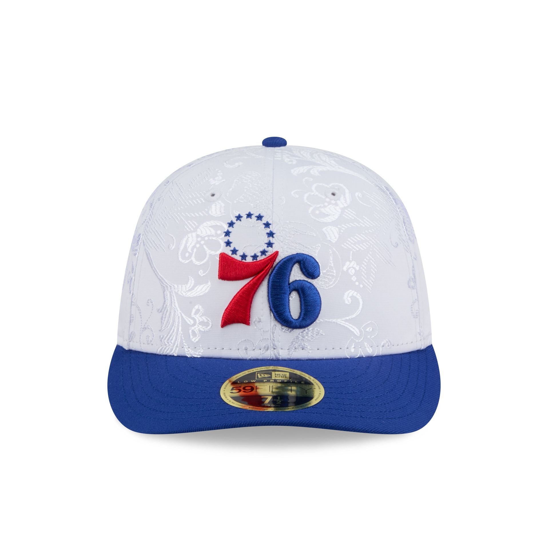 Philadelphia 76ers Floral Shine Low Profile 59FIFTY Fitted Hat - Image 2