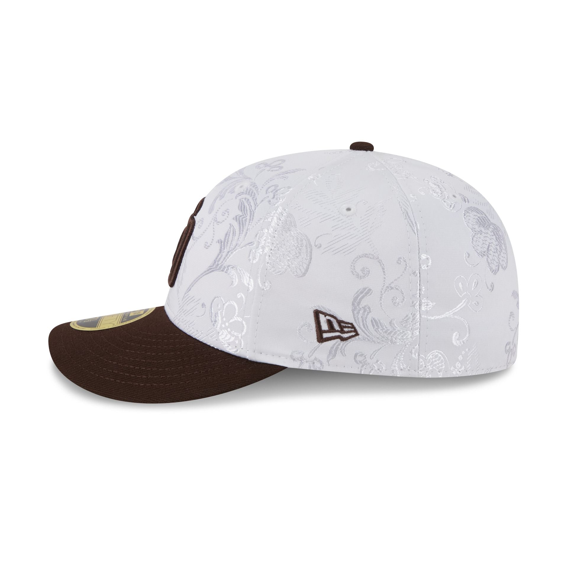 San Diego Padres Floral Shine Low Profile 59FIFTY Fitted Hat - Image 4