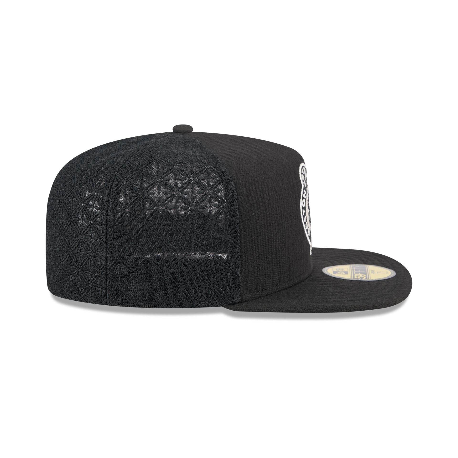 Boston Celtics Black Mesh 59FIFTY A-Frame Fitted Hat - Image 5
