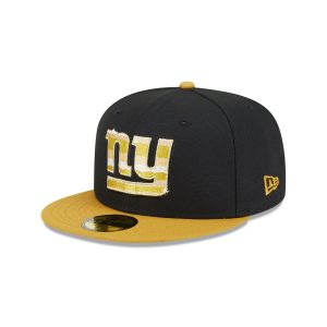 New York Giants Metallic Gold Logo 59FIFTY Fitted Hat