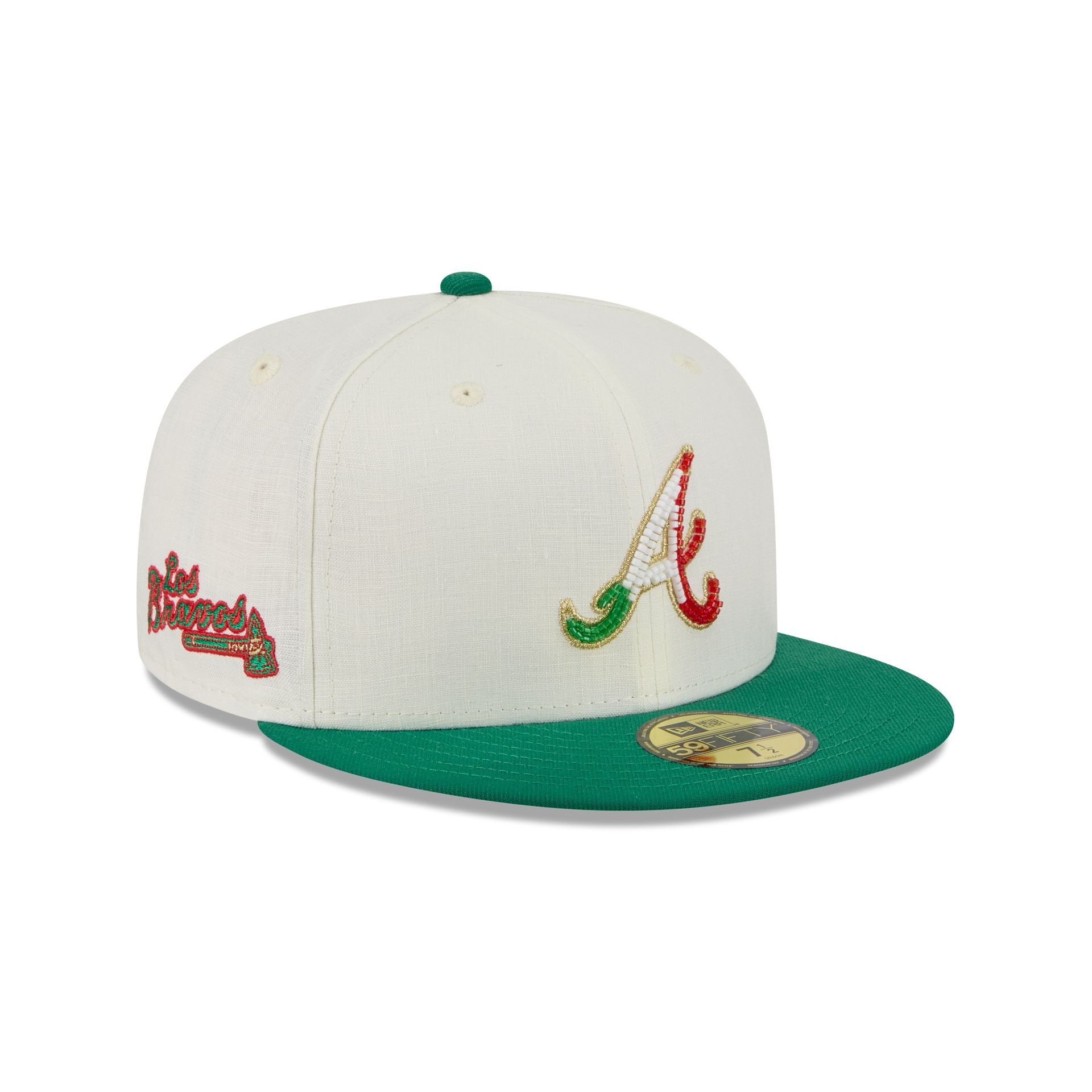 Atlanta Braves Beaded Linen 59FIFTY Fitted Hat