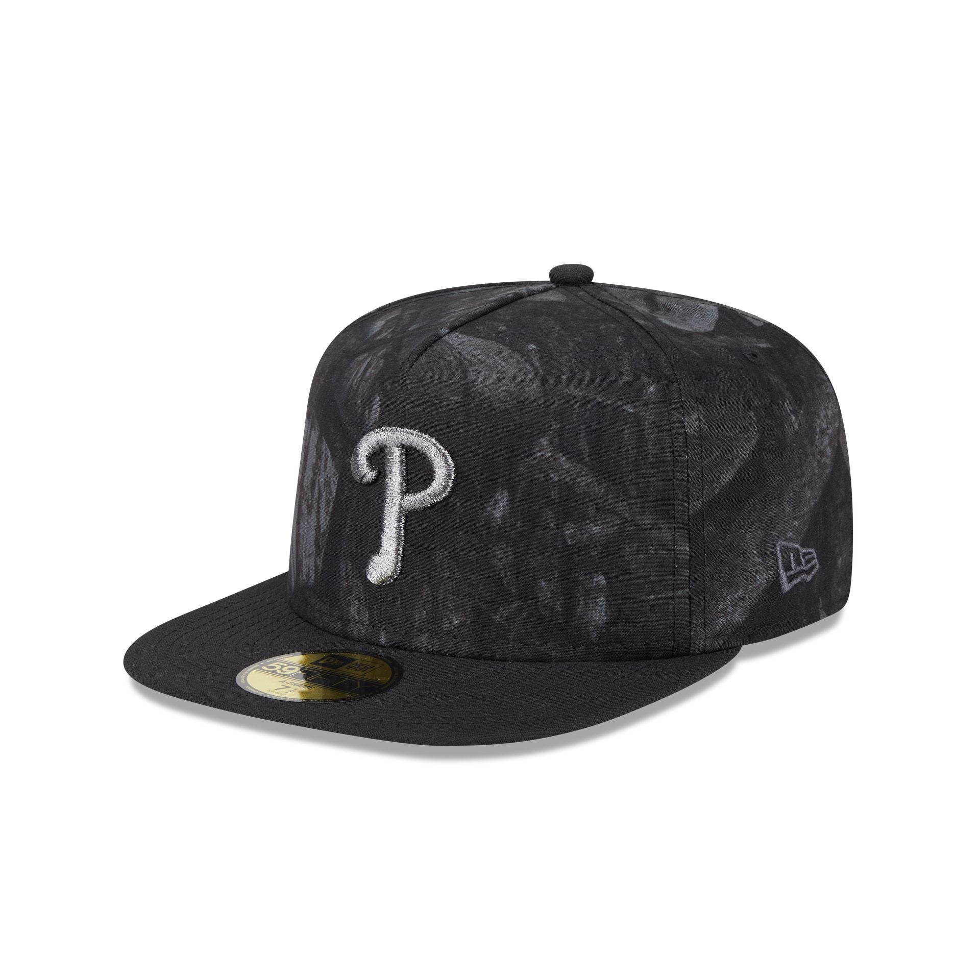 Just Caps Ripstop Camo Philadelphia Phillies 59FIFTY A-Frame Fitted Hat - Image 3