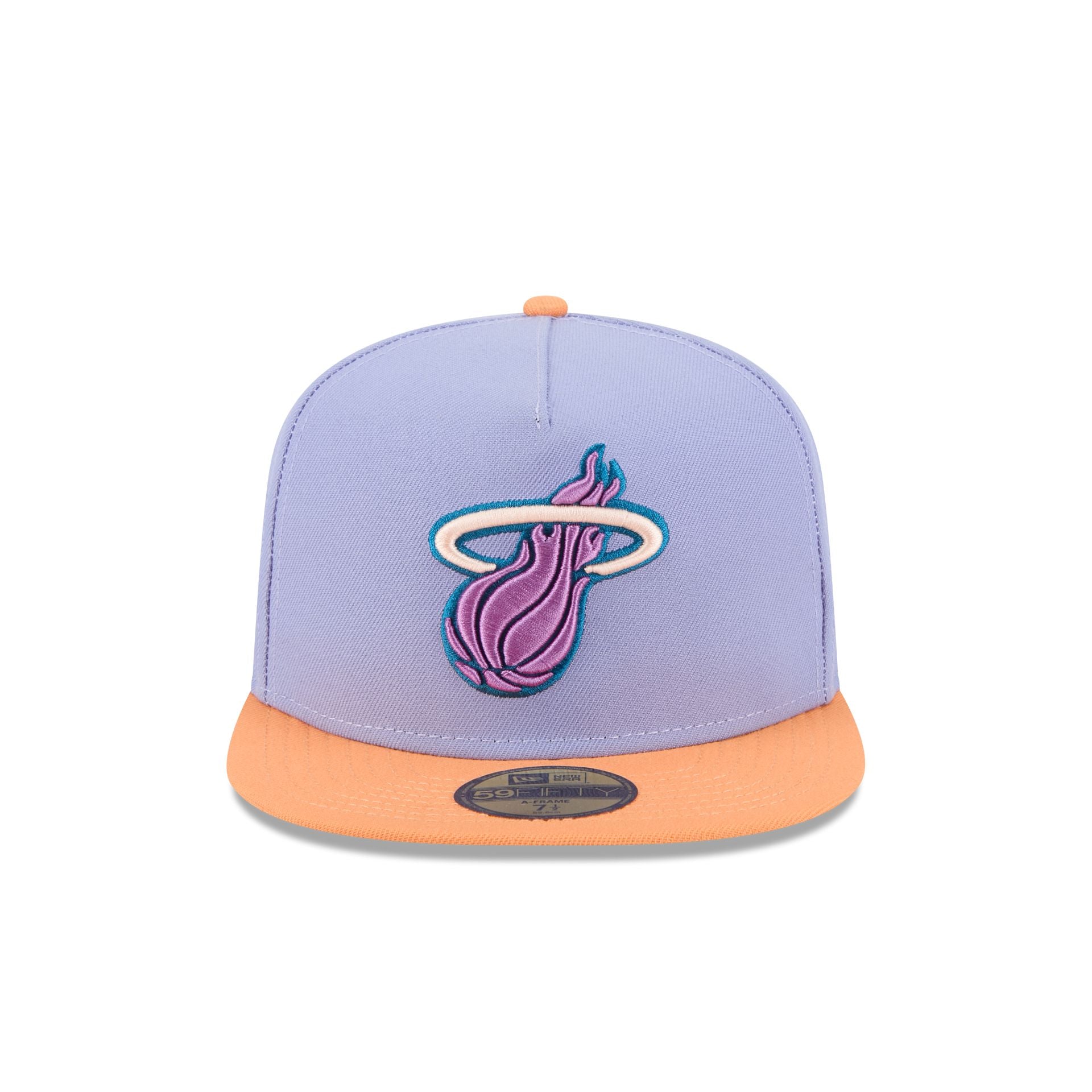 Miami Heat Lavender 59FIFTY A-Frame Fitted Hat - Image 2
