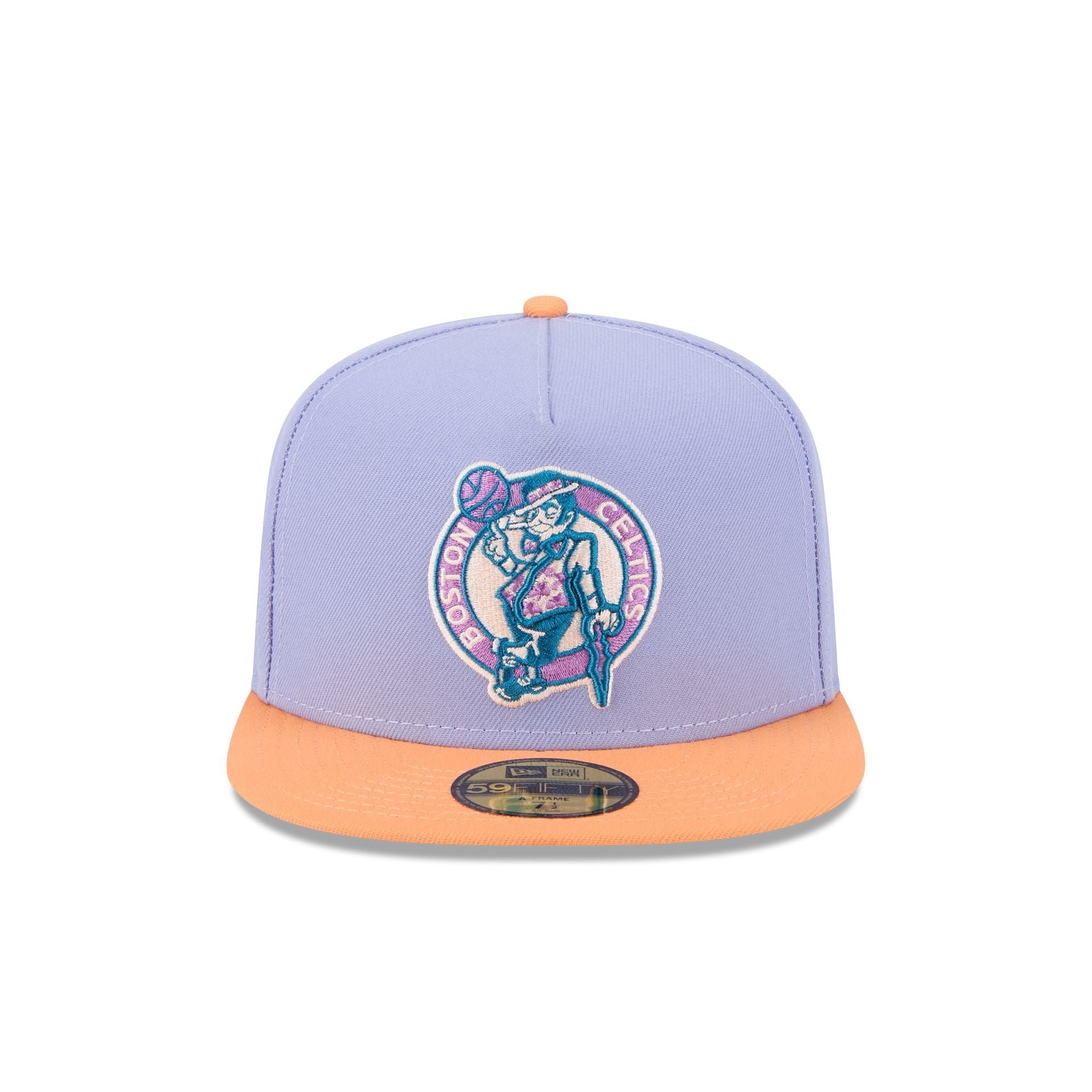 Boston Celtics Lavender 59FIFTY A-Frame Fitted Hat - Image 2