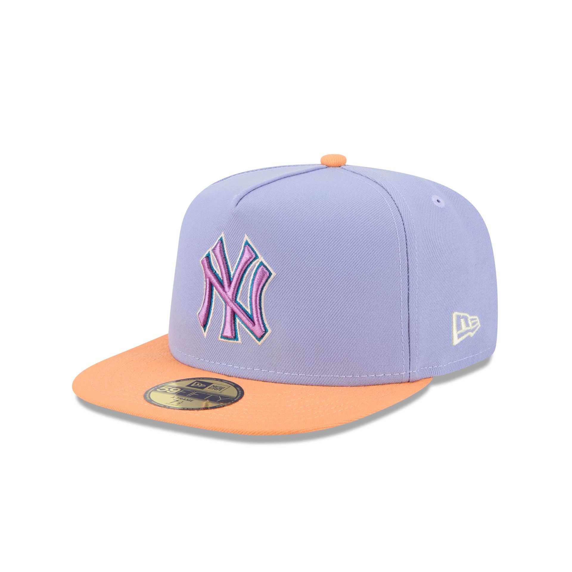 New York Yankees Lavender 59FIFTY A-Frame Fitted Hat - Image 3