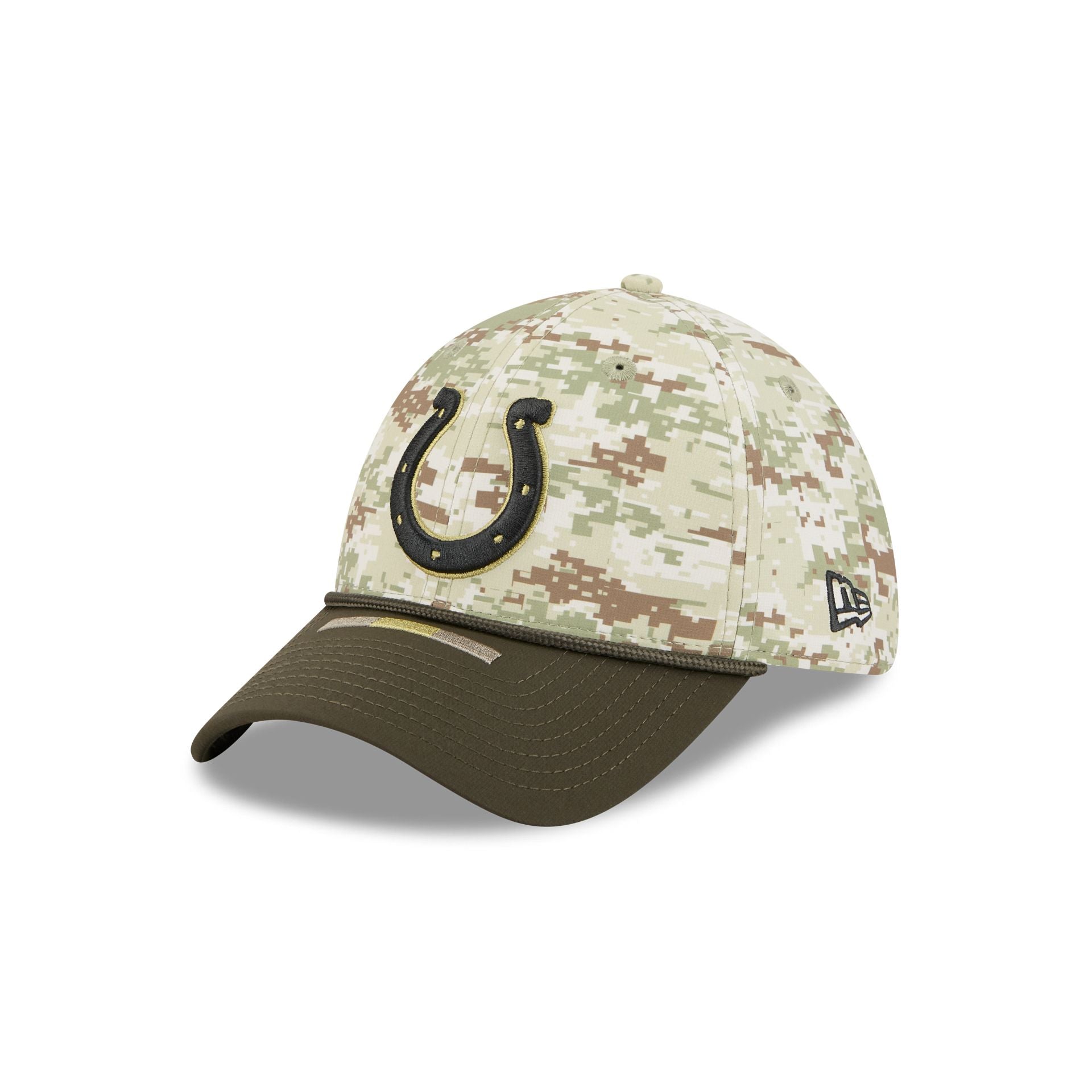 Indianapolis Colts 2025 Salute to Service Digi Camo 39THIRTY Stretch Fit Hat - Image 3