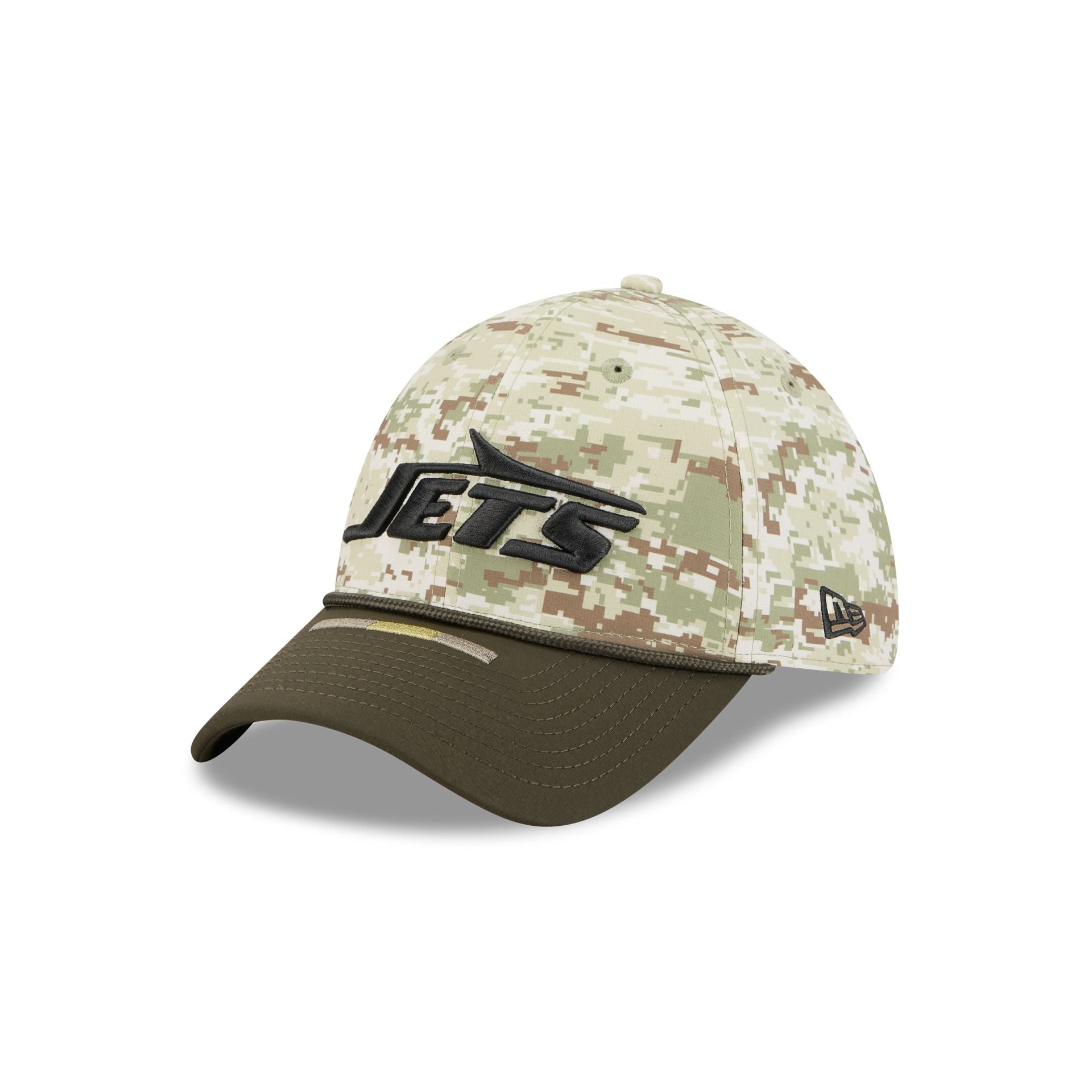 New York Jets 2025 Salute to Service Digi Camo 39THIRTY Stretch Fit Hat - Image 3