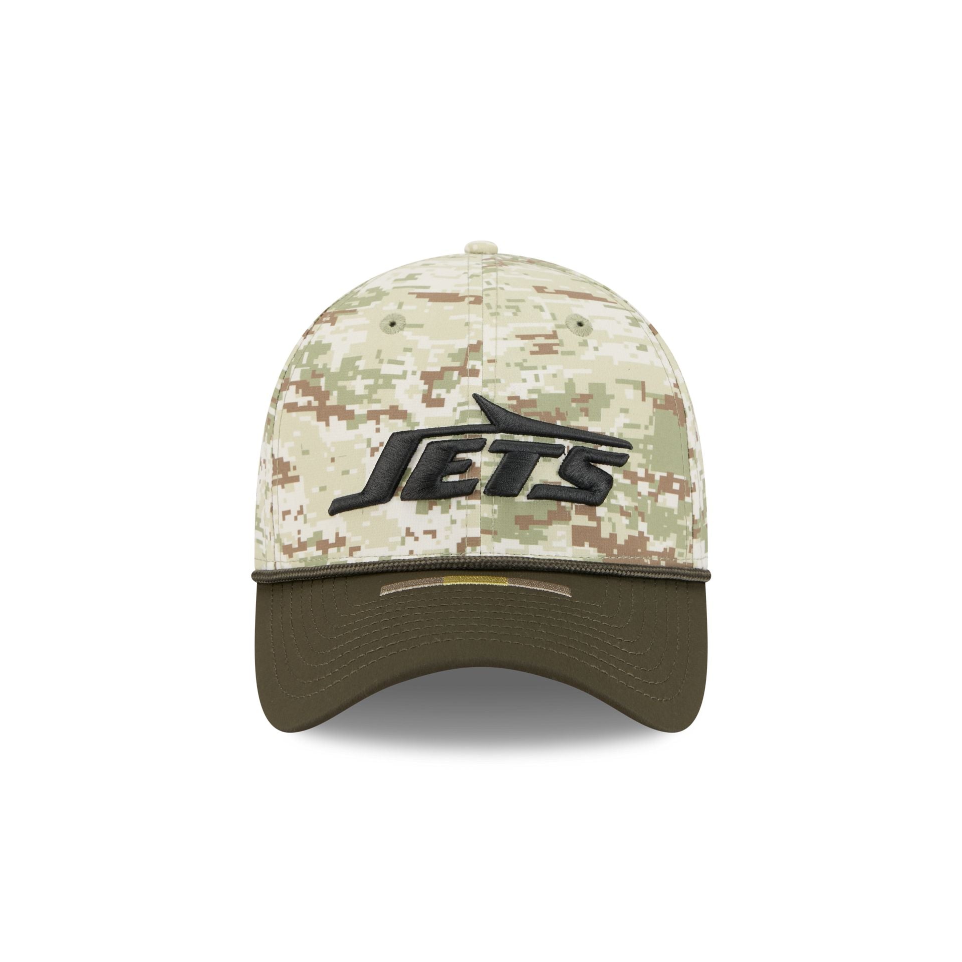 New York Jets 2025 Salute to Service Digi Camo 39THIRTY Stretch Fit Hat - Image 2
