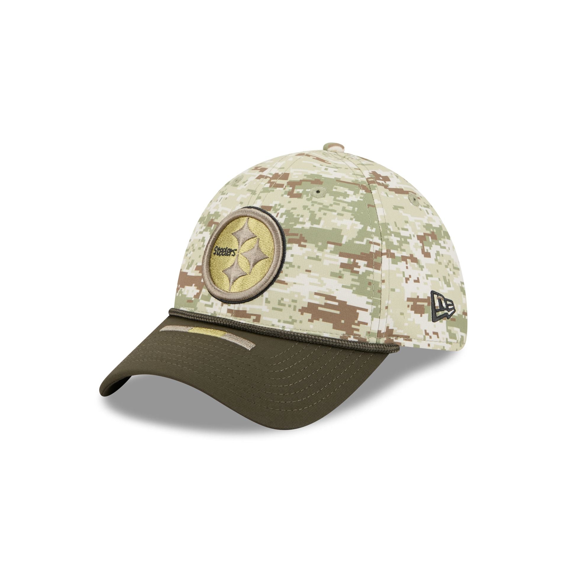 Pittsburgh Steelers 2025 Salute to Service Digi Camo 39THIRTY Stretch Fit Hat - Image 3