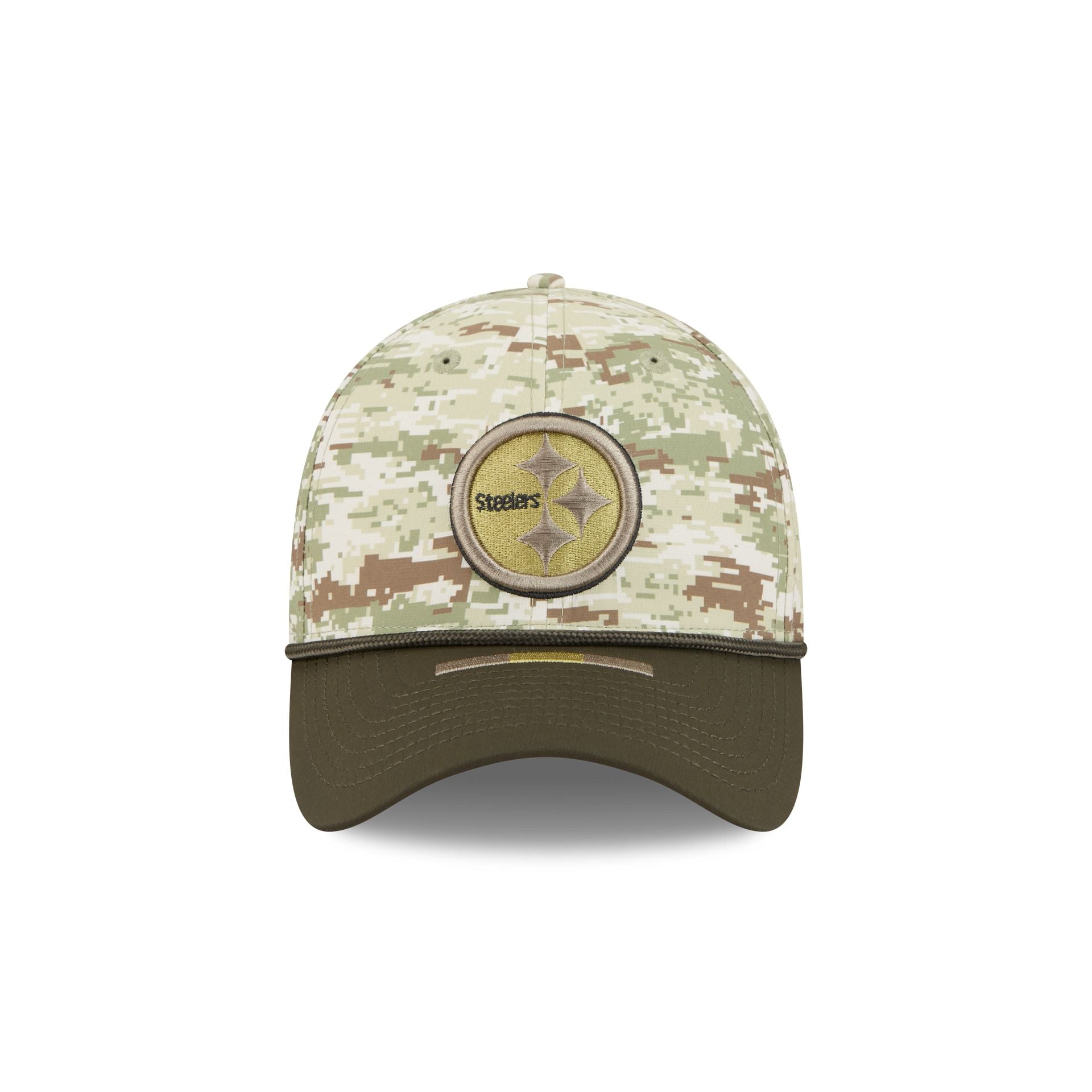Pittsburgh Steelers 2025 Salute to Service Digi Camo 39THIRTY Stretch Fit Hat - Image 2