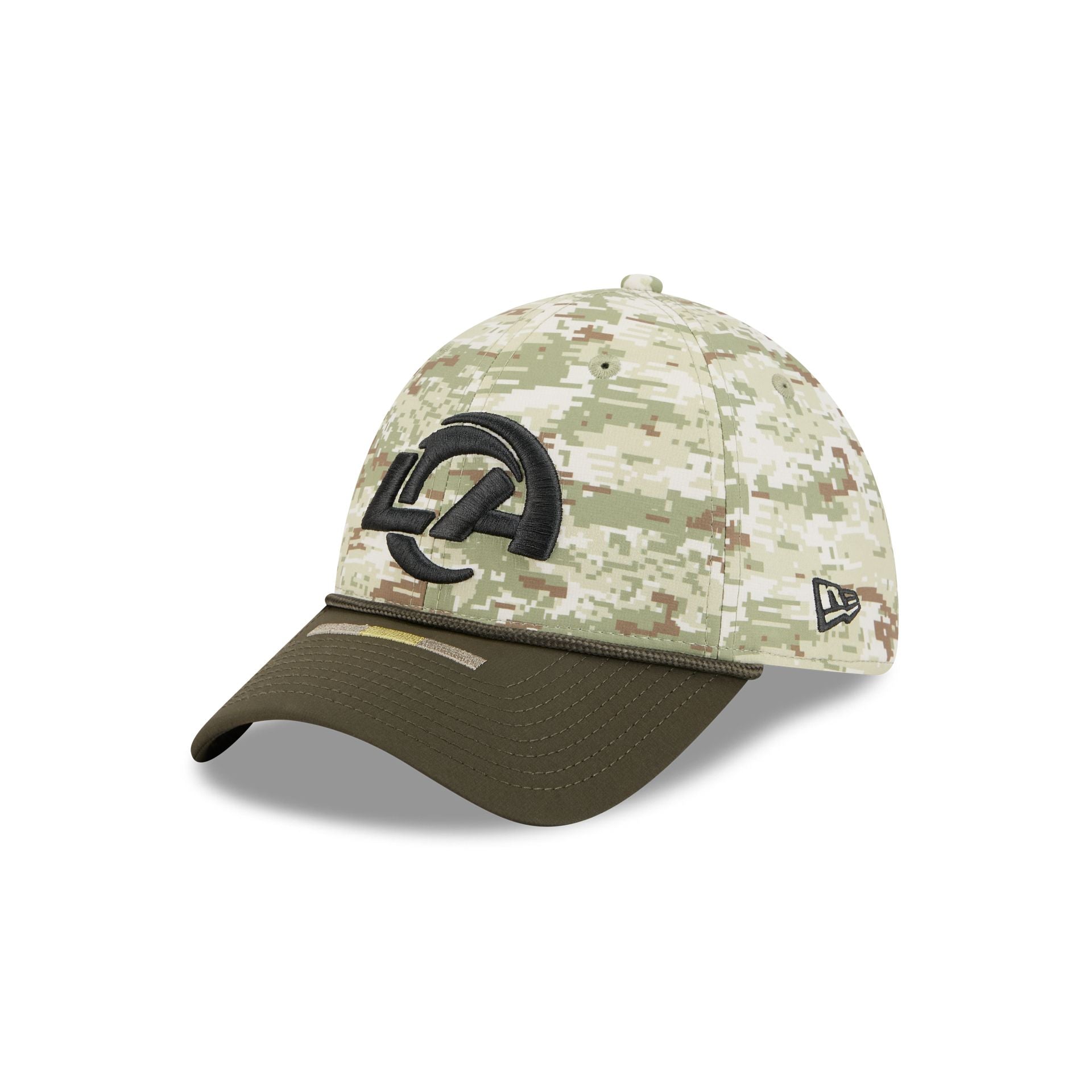 Los Angeles Rams 2025 Salute to Service Digi Camo 39THIRTY Stretch Fit Hat - Image 3