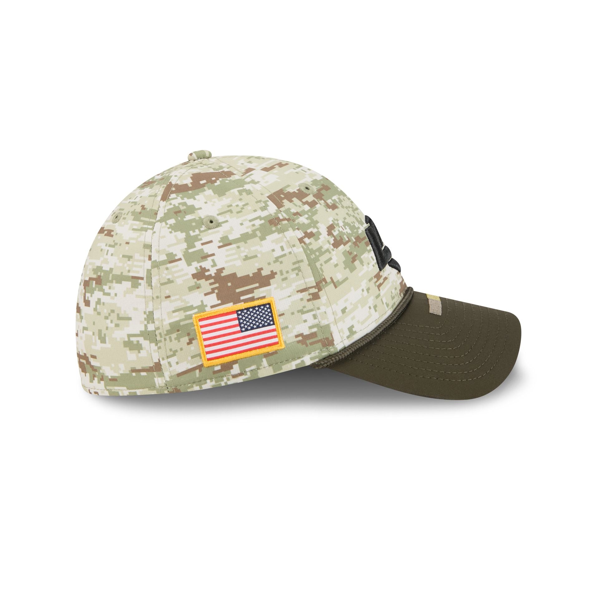 Los Angeles Rams 2025 Salute to Service Digi Camo 39THIRTY Stretch Fit Hat - Image 4